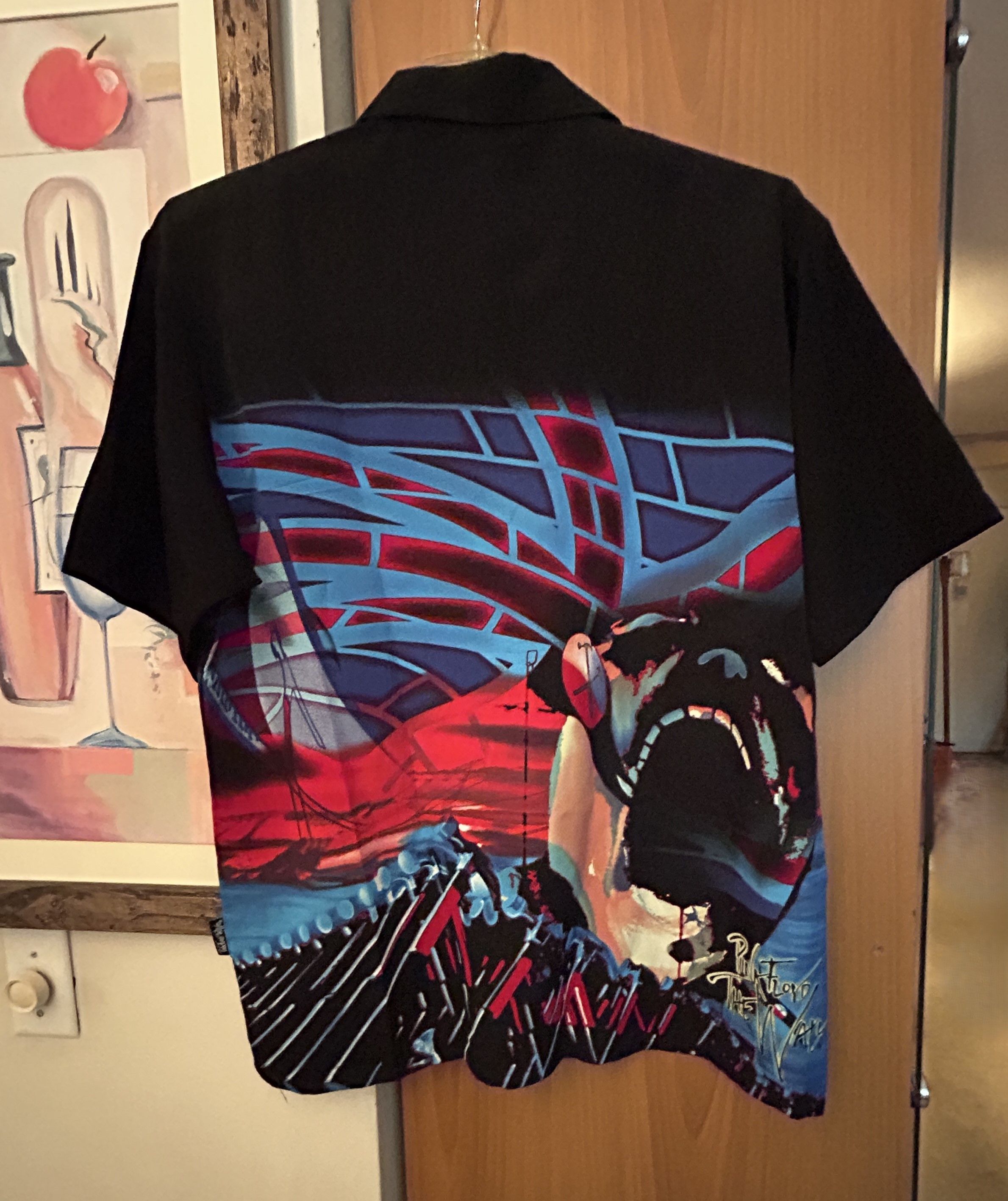 Dragonfly Pink Floyd The Wall Shirt Black Button Up S/S NWT XL Size US XL / EU 56 / 4 - 2 Thumbnail