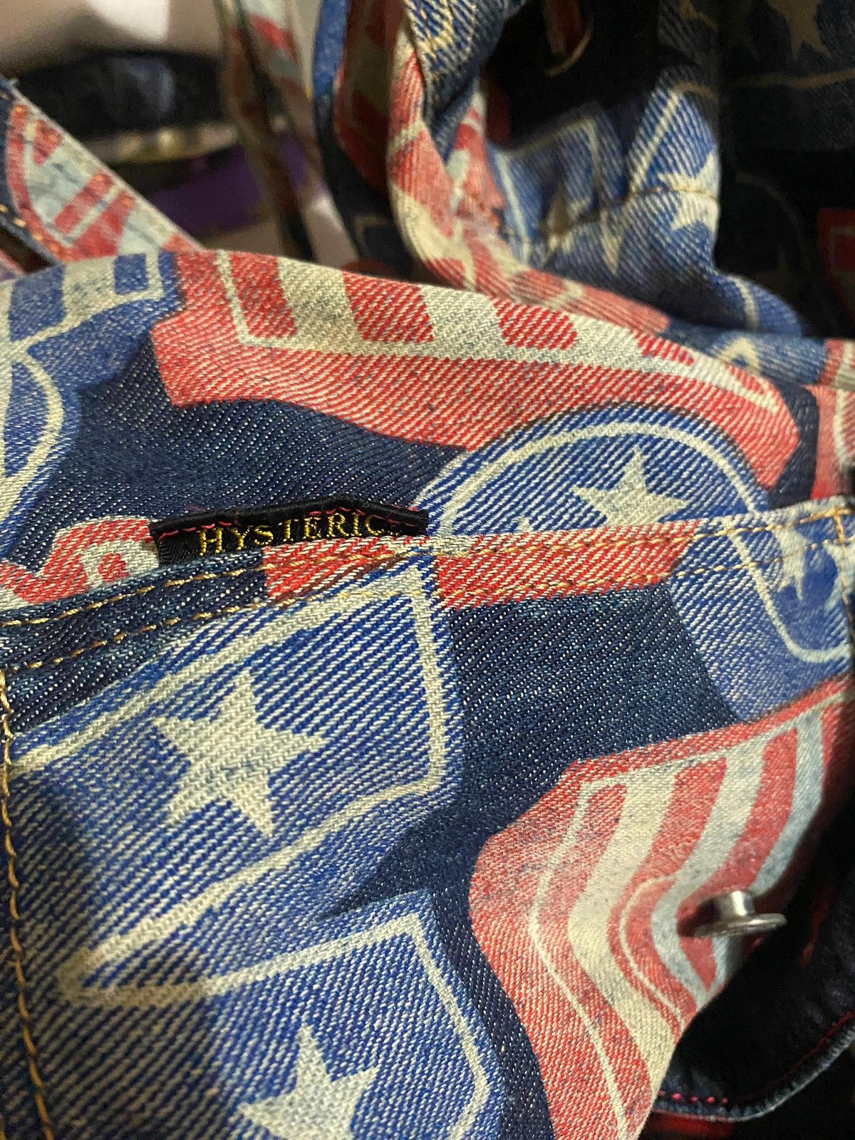 Hysteric Glamour × Vintage Hysteric Glamour American Denim Bagpack Size ONE SIZE - 6 Thumbnail