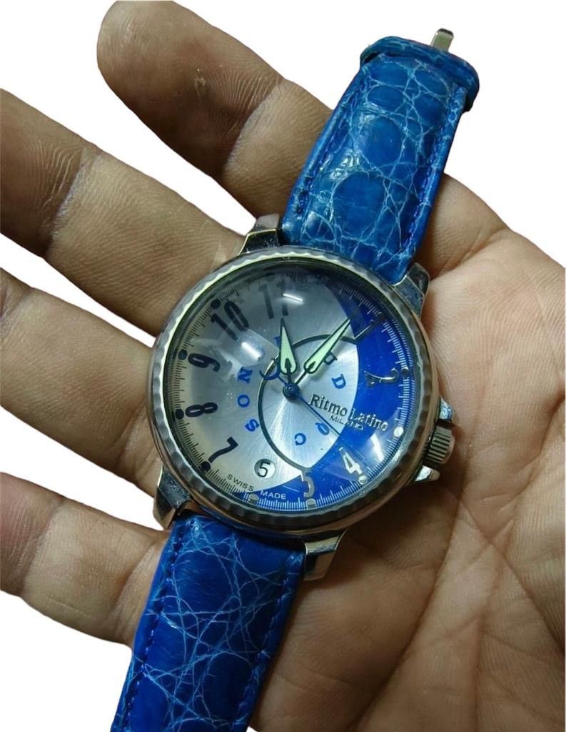 If Six Was Nine × Japanese Brand Ritmo Latino swiss made blue watch Size ONE SIZE - 1 Thumbnail