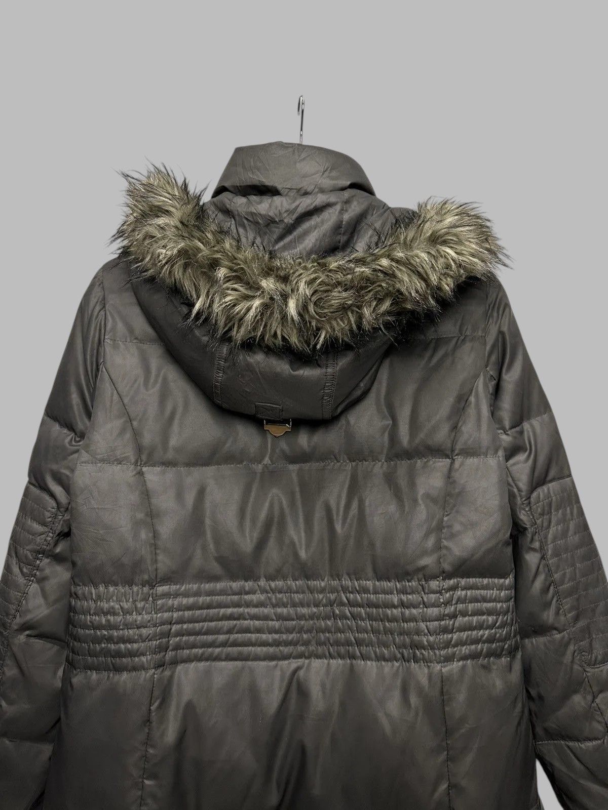 Hysteric Glamour Jacket Grey Vintage Miss Sixty Militare Fur Hood Y2K Style Size S / US 4 / IT 40 - 10 Thumbnail