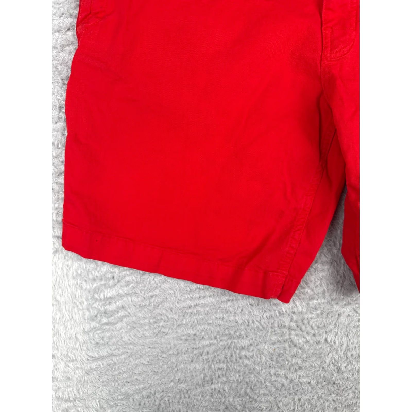 The North Face VINTAGE The North Face Shorts Men Large 34 Red Cotton Twill Cargo - 34x9 Inseam, Regular Fit, Belted, Pockets, Canvas Utility Short Mens Size US 34 / EU 50 - 4 Thumbnail