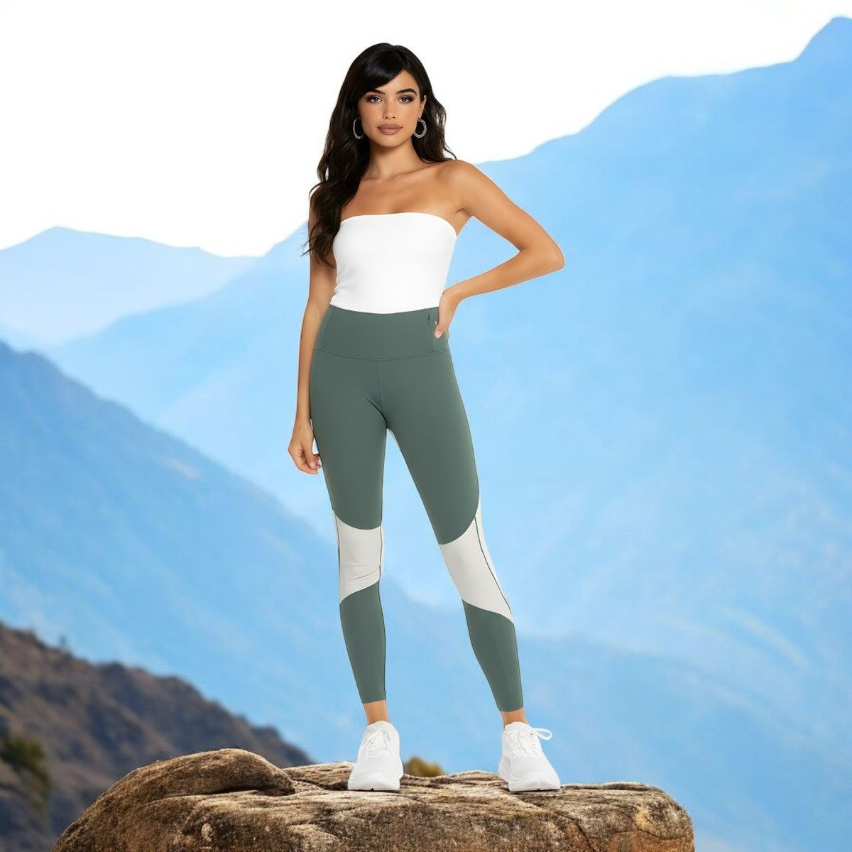 Other Wondery Outdoors Women’s Green Indio lTactical Leggins Sz L Size 28" / US 6 / IT 42 - 1 Thumbnail