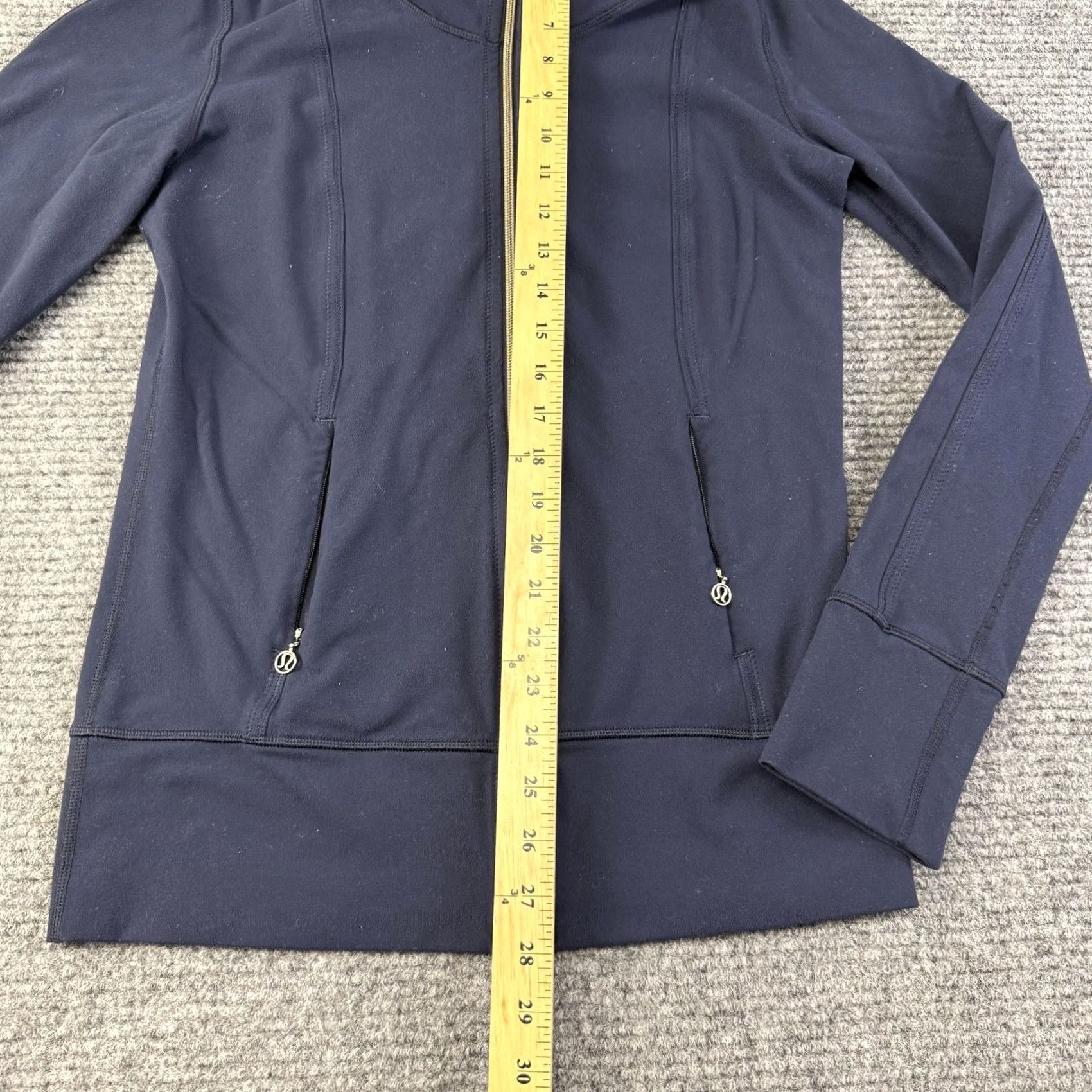 Lululemon Lululemon Jacket Womens 6 Blue Full Zip Track Athletic Running Yoga Slim Fit Size M / US 6-8 / IT 42-44 - 6 Thumbnail
