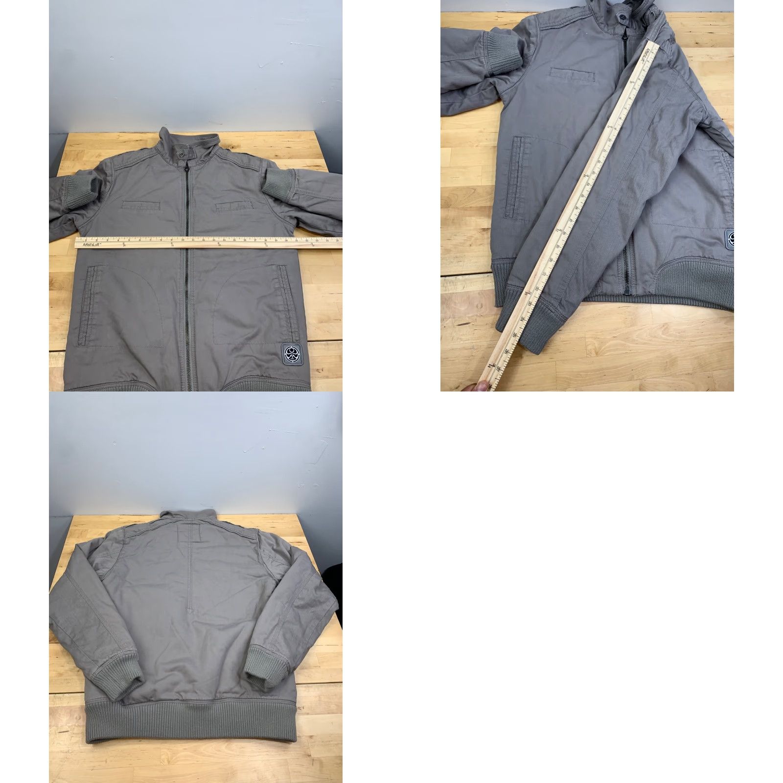 Vintage Hawaiian Island Creations Jacket Mens M Gray Full Zip Lined Sherpa Casual Size US M / EU 48-50 / 2 - 8 Thumbnail