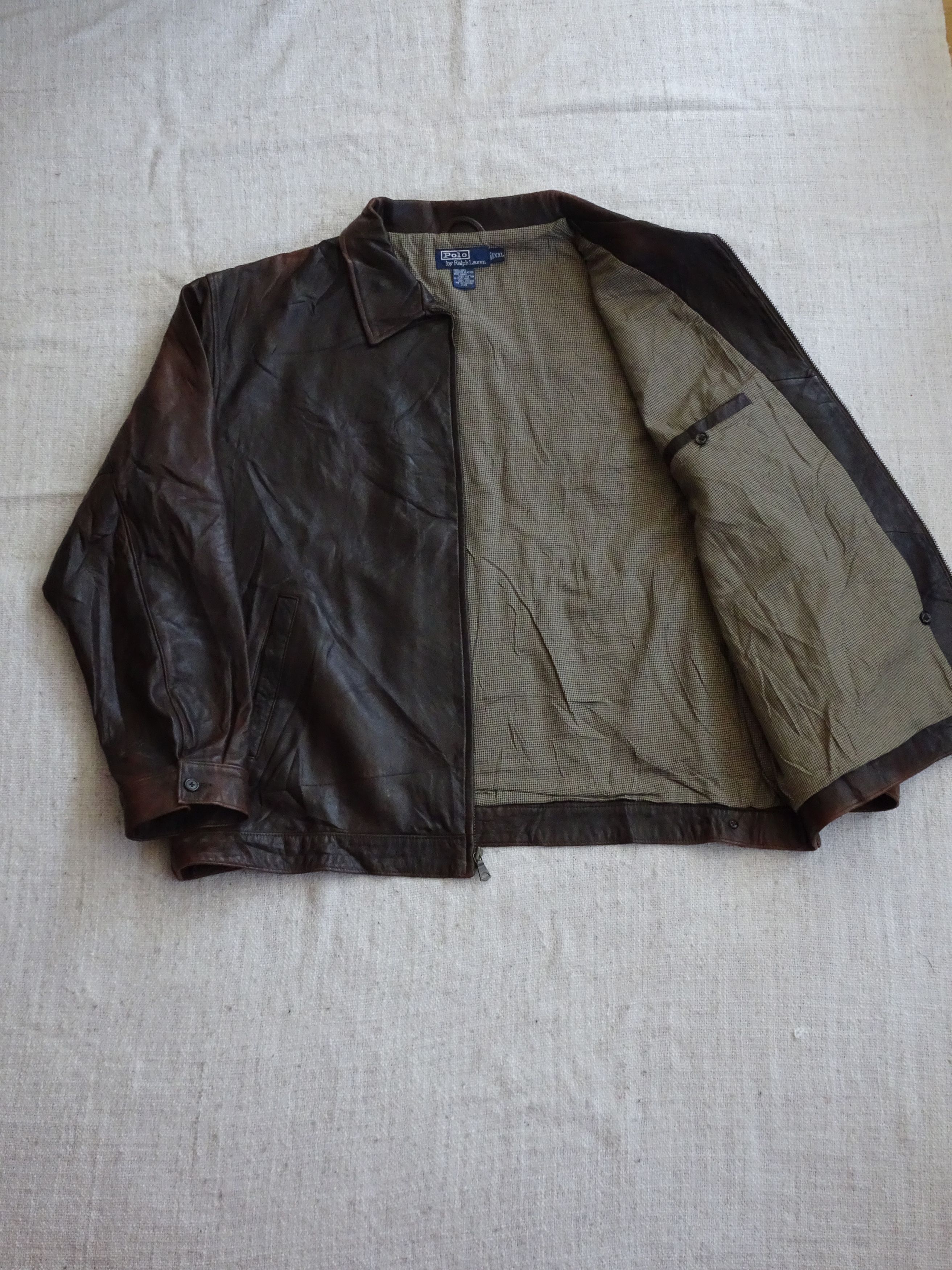 Polo Ralph Lauren Men's Vintage Polo Ralph Lauren Leather Jacket Size US XL / EU 56 / 4 - 2 Thumbnail
