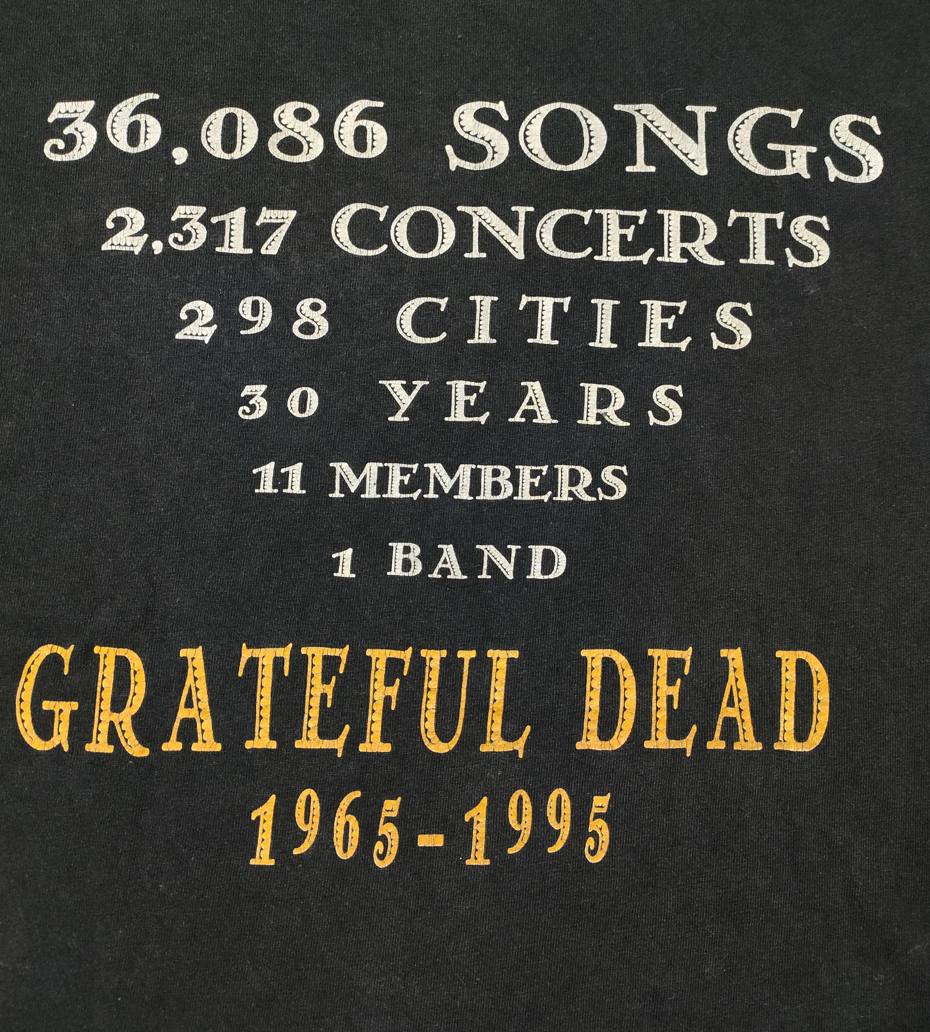 Band Tees × Vintage Vintage 90s GRATEFUL DEAD 30 YEARS TOUR T-SHIRT Size US M / EU 48-50 / 2 - 2 Thumbnail