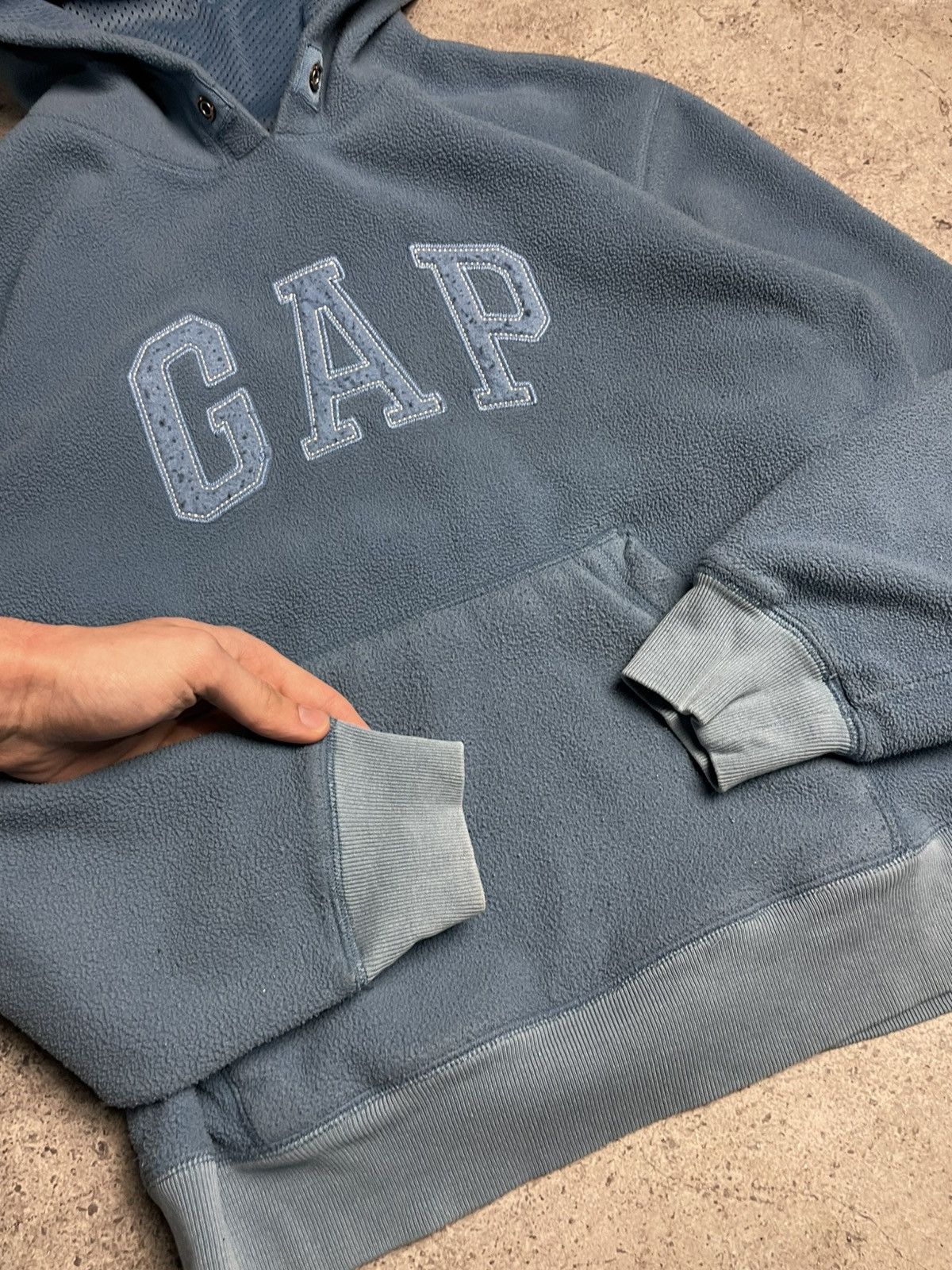 Gap Vintage GAP Fleece Hoodie Boxy Fit size S Size US S / EU 44-46 / 1 - 4 Thumbnail