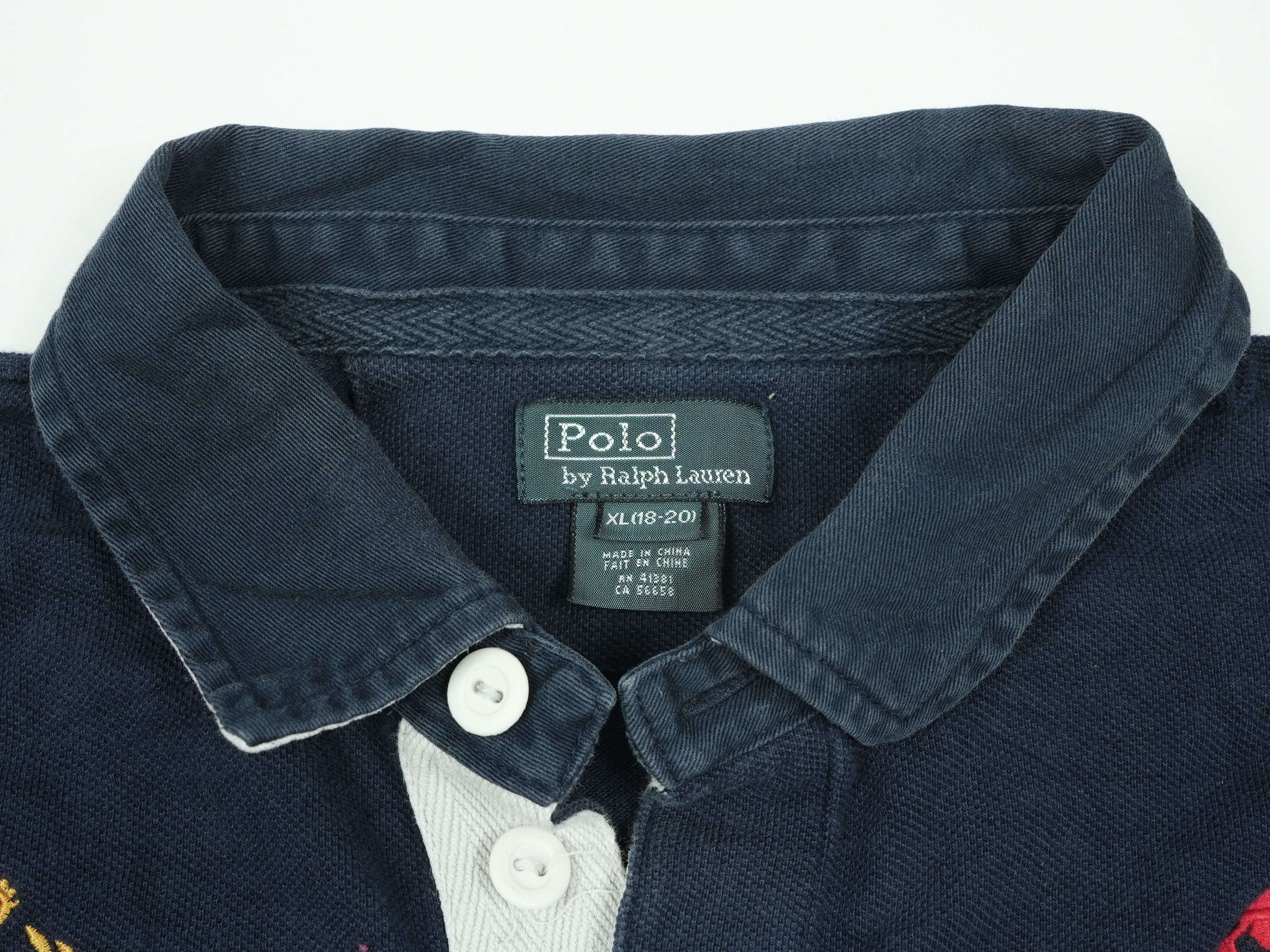 Polo Ralph Lauren Rare Vintage Polo Ralph Lauren Big Pony Olympic Shirt Size US XL / EU 56 / 4 - 3 Thumbnail