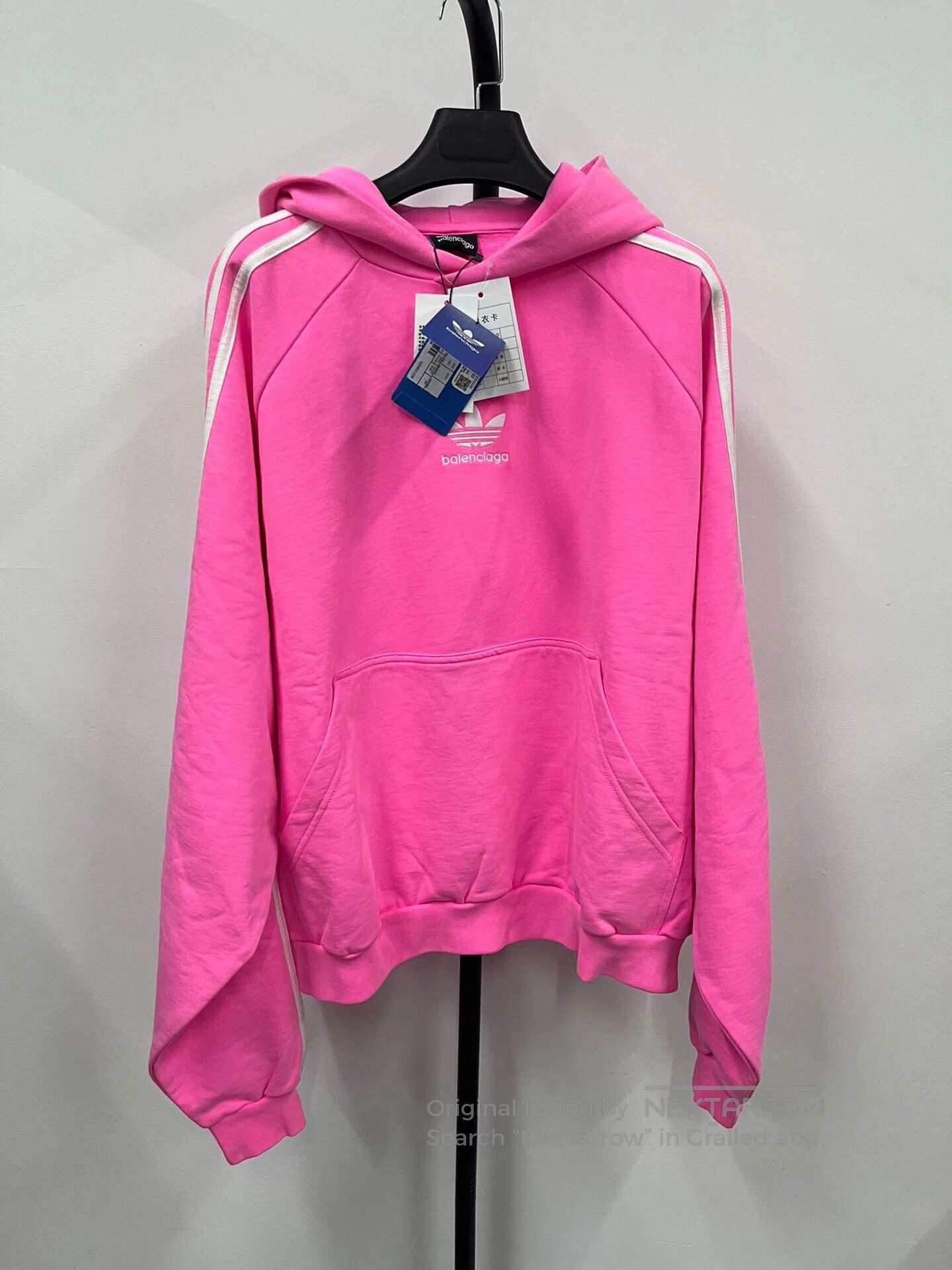 専用　正規品　balenciaga adidas パーカー　ピンク Balenciaga Balenciaga Adidas Pink Hoodie | Grailed