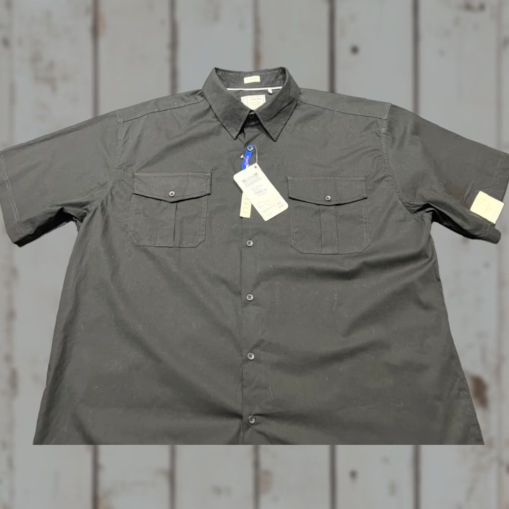 Alexander Julian Alexander Julian Men Shirt Big & Tall 2X White Cotton Vintage No Pocket Button-Up Collared Short Sleeve Business Formal Workwear Size US XXL / EU 58 / 5 - 1 Thumbnail