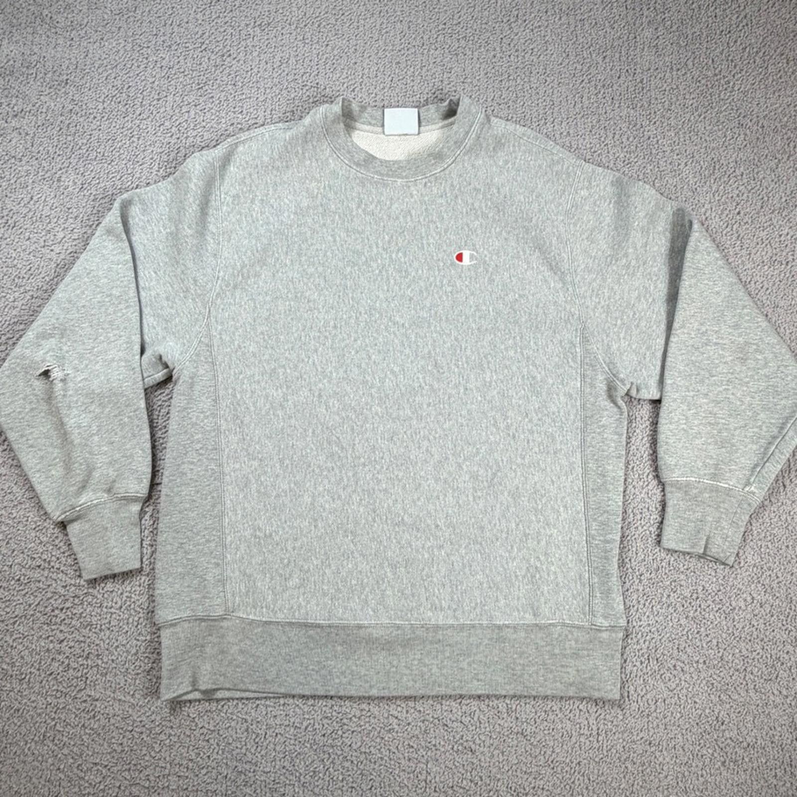 Champion Champion Reverse Weave Sweatshirt Mens L Gray Crewneck Size US L / EU 52-54 / 3 - 1 Thumbnail