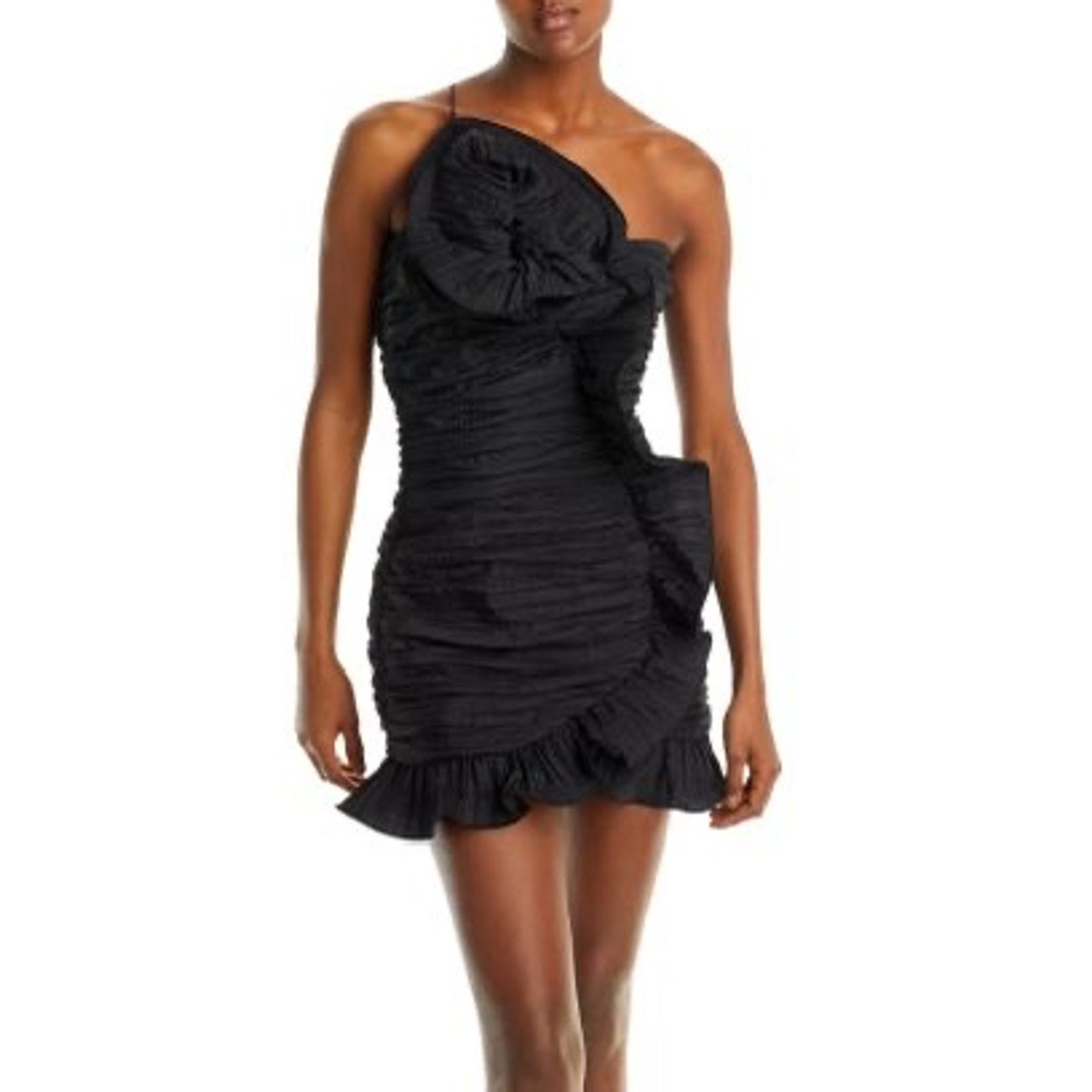 LoveShackFancy LoveShackFancy ​Brenaya Ruffle Mini Dress black size 4 Size S / US 4 / IT 40 - 1 Thumbnail