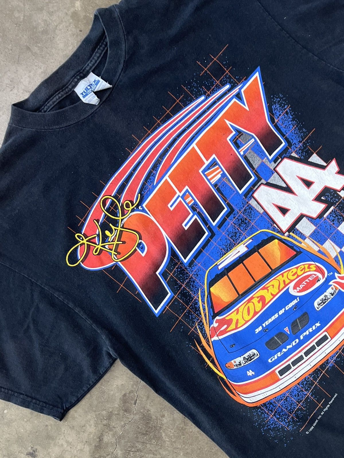 NASCAR Vintage 1998 Kyle Petty 44 Hot Wheels Mattel Racing Large Size US L / EU 52-54 / 3 - 1 Thumbnail