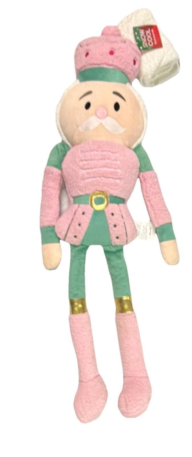 Other Snow Cool Nutcracker Holiday Pillow Pink Green Size ONE SIZE - 1 Thumbnail