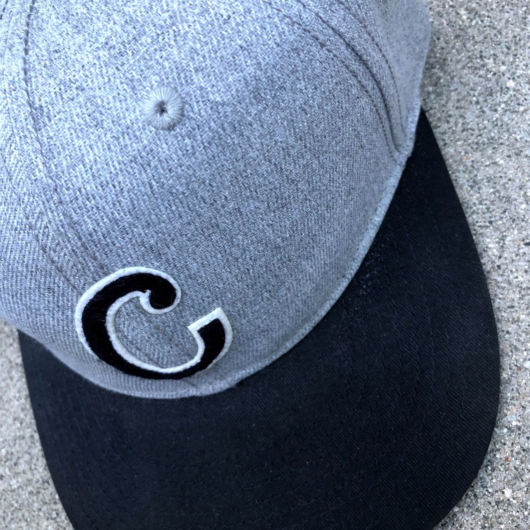 H&M H&M C Letter Logo Snapback Hat Mens One Size Grey Adjustable Cap Size ONE SIZE - 3 Thumbnail