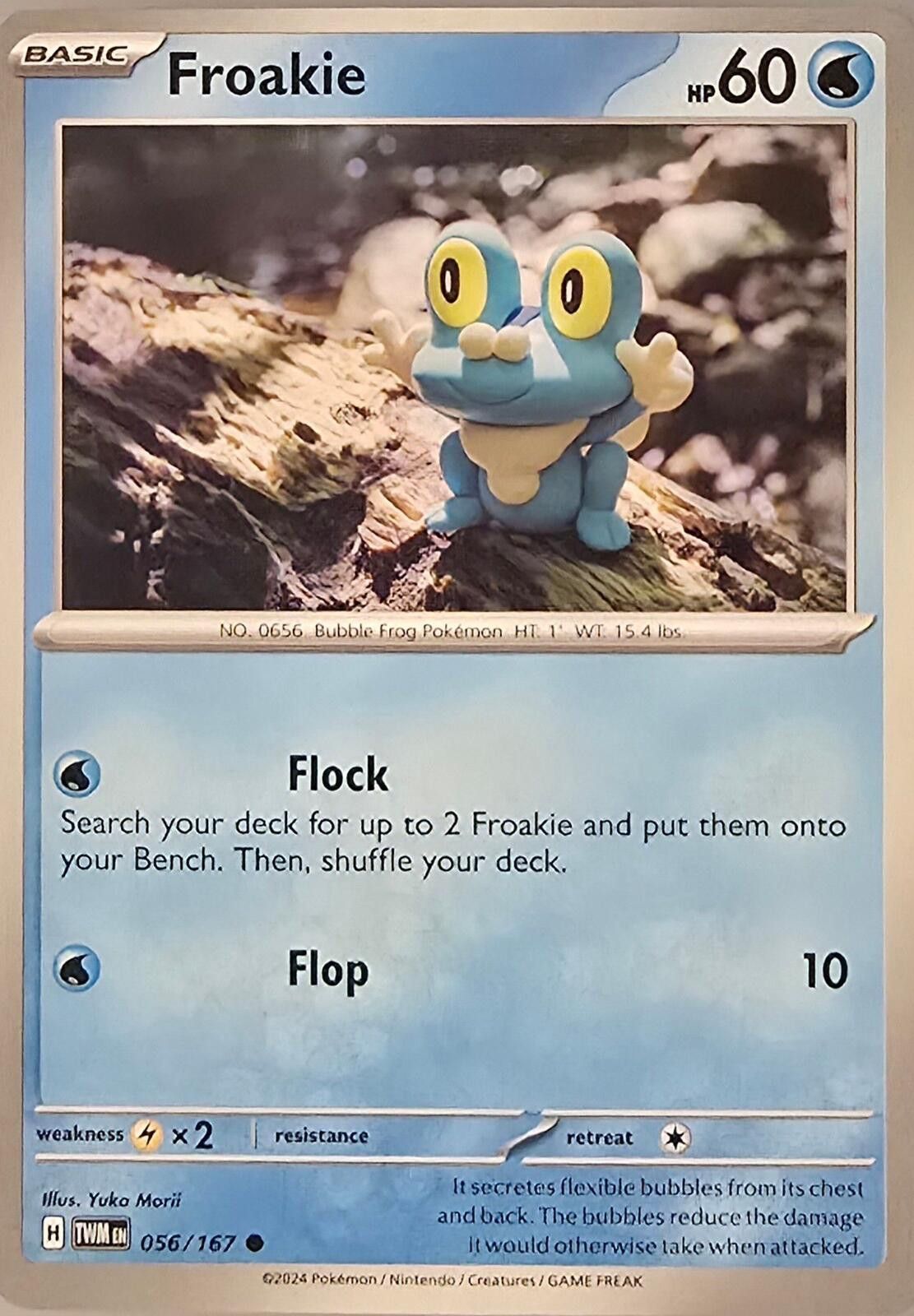Pokemon Froakie (056/167) from the Twilight Masquerade Size ONE SIZE - 1 Thumbnail