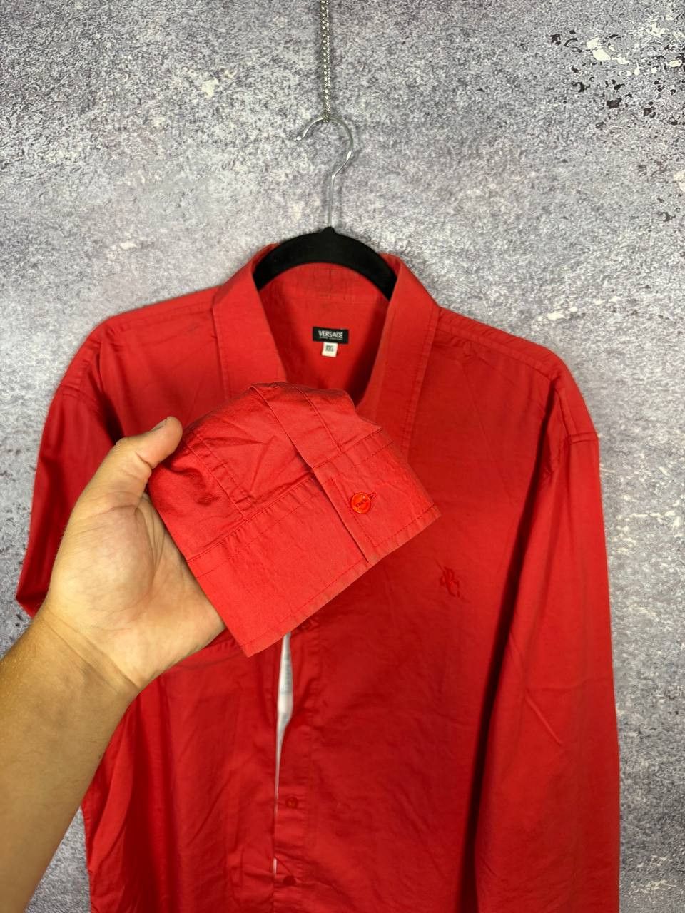 Versace 90's Vintage Versace Classic Red Shirt Button Up 2XL size Size US XXL / EU 58 / 5 - 8 Thumbnail