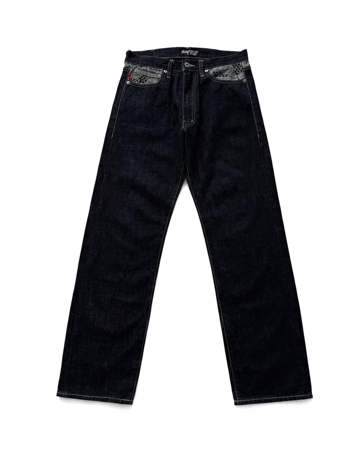 Stussy VINTAGE 00s STUSSY STRAIGHT JEANS Size US 30 / EU 46 - 1 Thumbnail