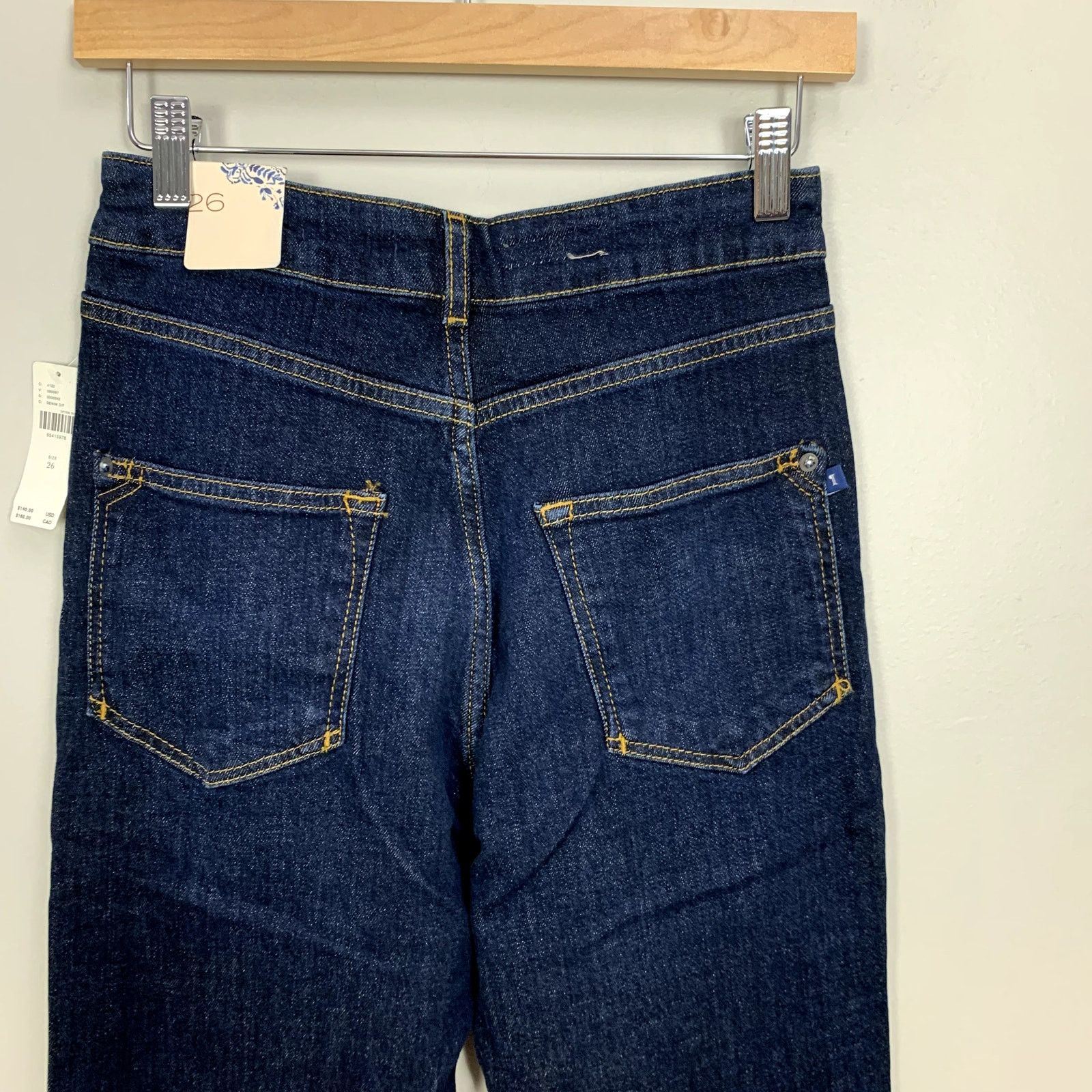 Anthropologie NWT Anthropologie Pilcro The Split Straight Jeans 26 Size 26" / US 2 / IT 38 - 6 Thumbnail