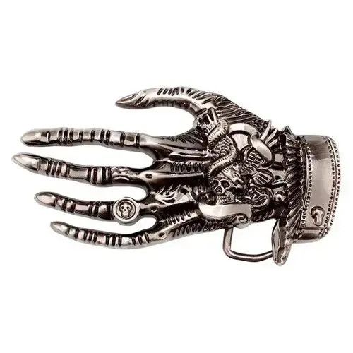 Other Heavy Metal Rock Knight Skeleton belt buckle ( no belt ) Size ONE SIZE - 1 Thumbnail