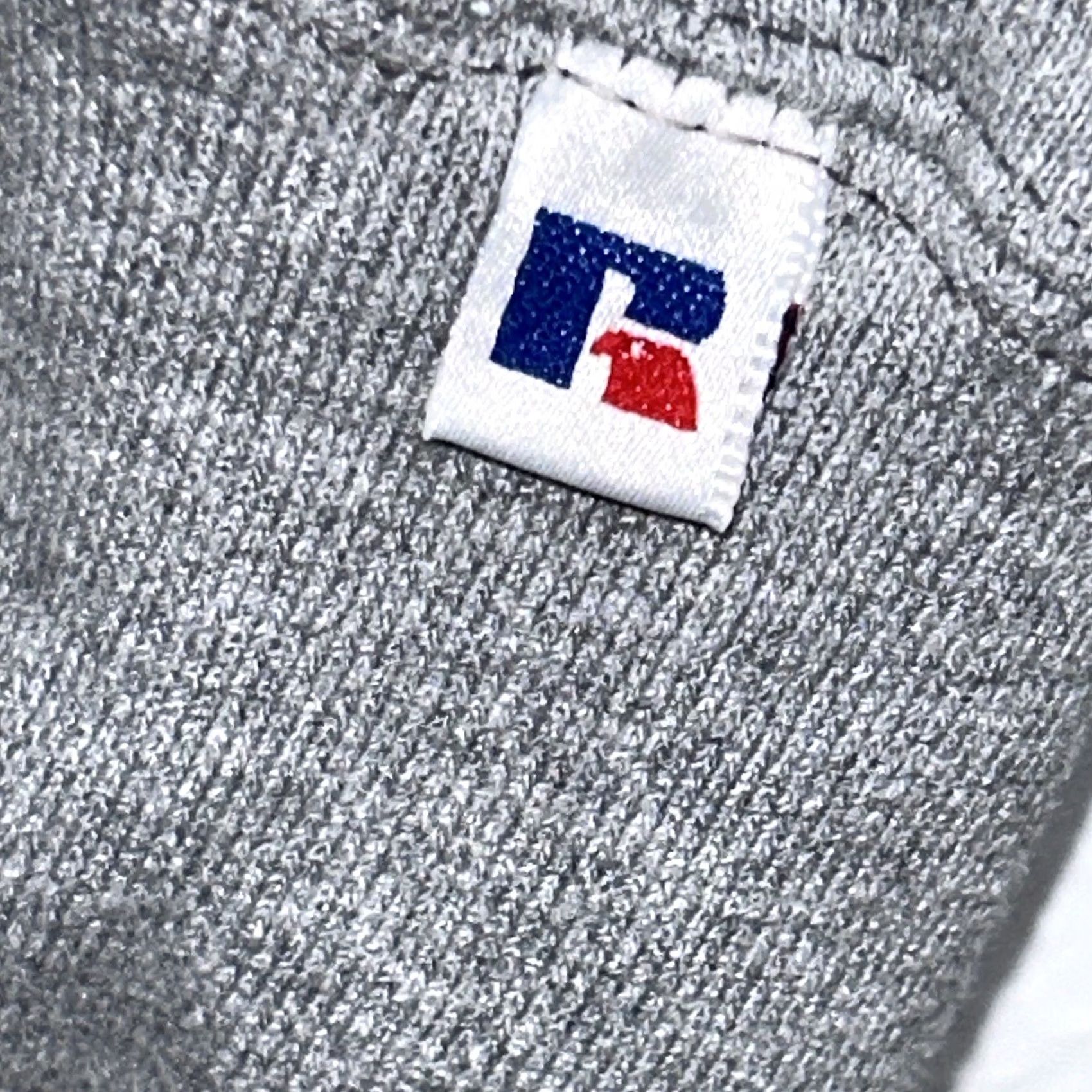Russell Athletic VINTAGE Russell Athletic Sweatshirt Gray USA Made XL Crew Neck Long Sleeve Graphic Print Logo 90s College Sports Urban Fashion Mens Size US XL / EU 56 / 4 - 5 Thumbnail