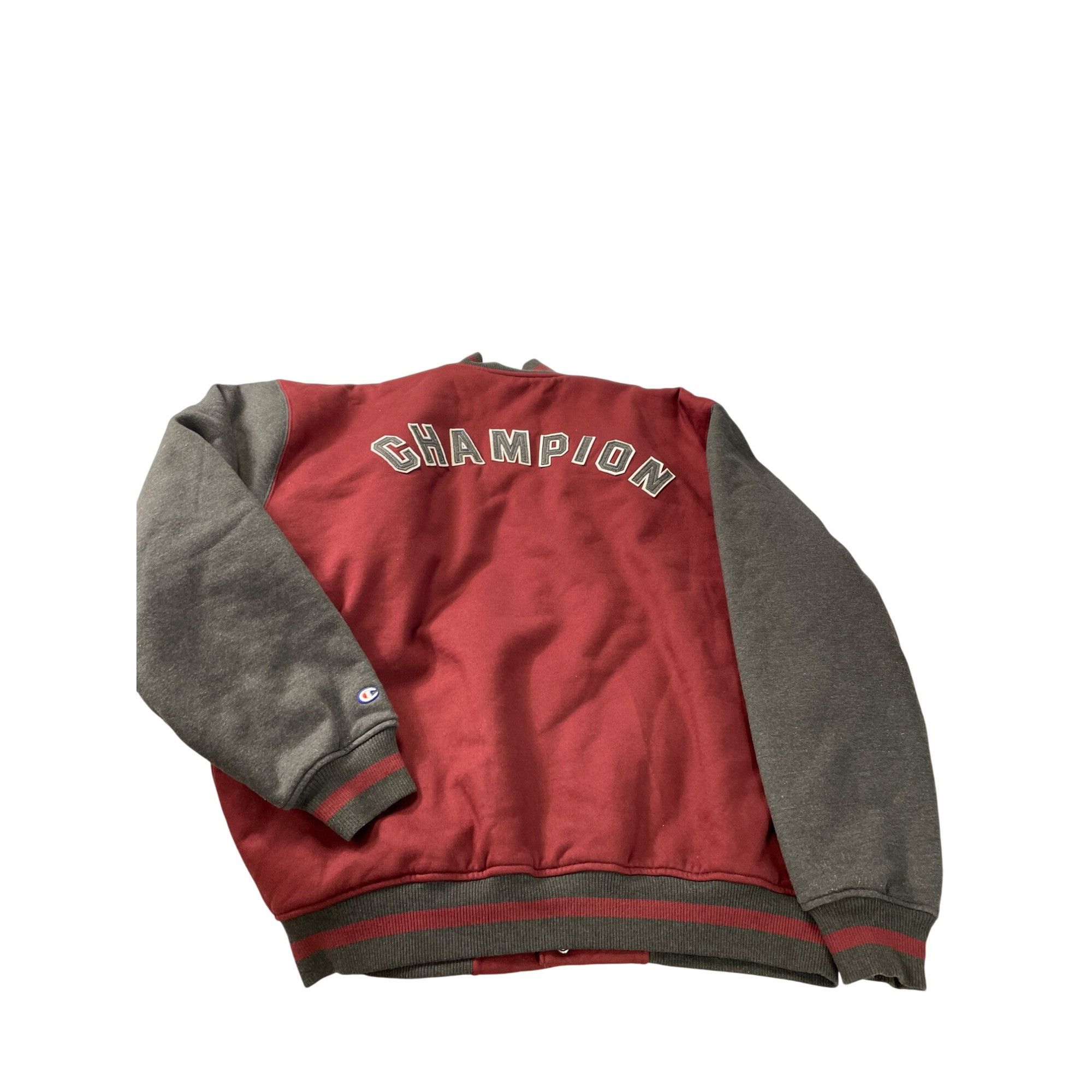 Champion Champion mens red grey Varsity Bomber Jacket size XXL SKU 90 Size US XXL / EU 58 / 5 - 10 Thumbnail