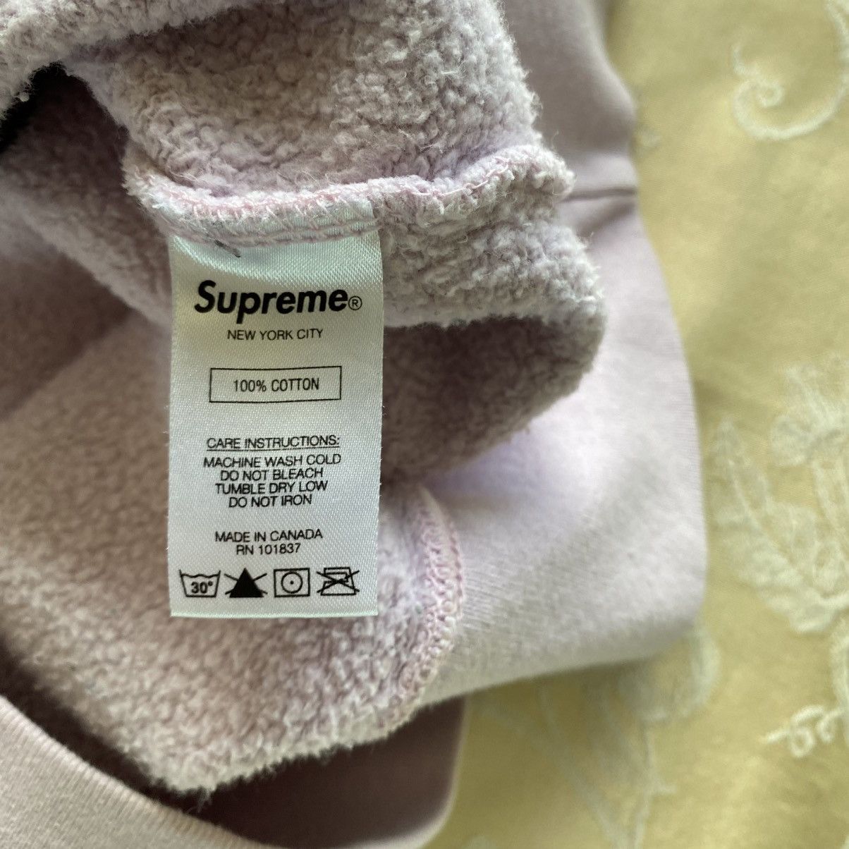 Hysteric Glamour × Supreme Supreme Hysteric Glamour Crewneck Sweatshirt Light Pink 2021 Size US S / EU 44-46 / 1 - 5 Thumbnail