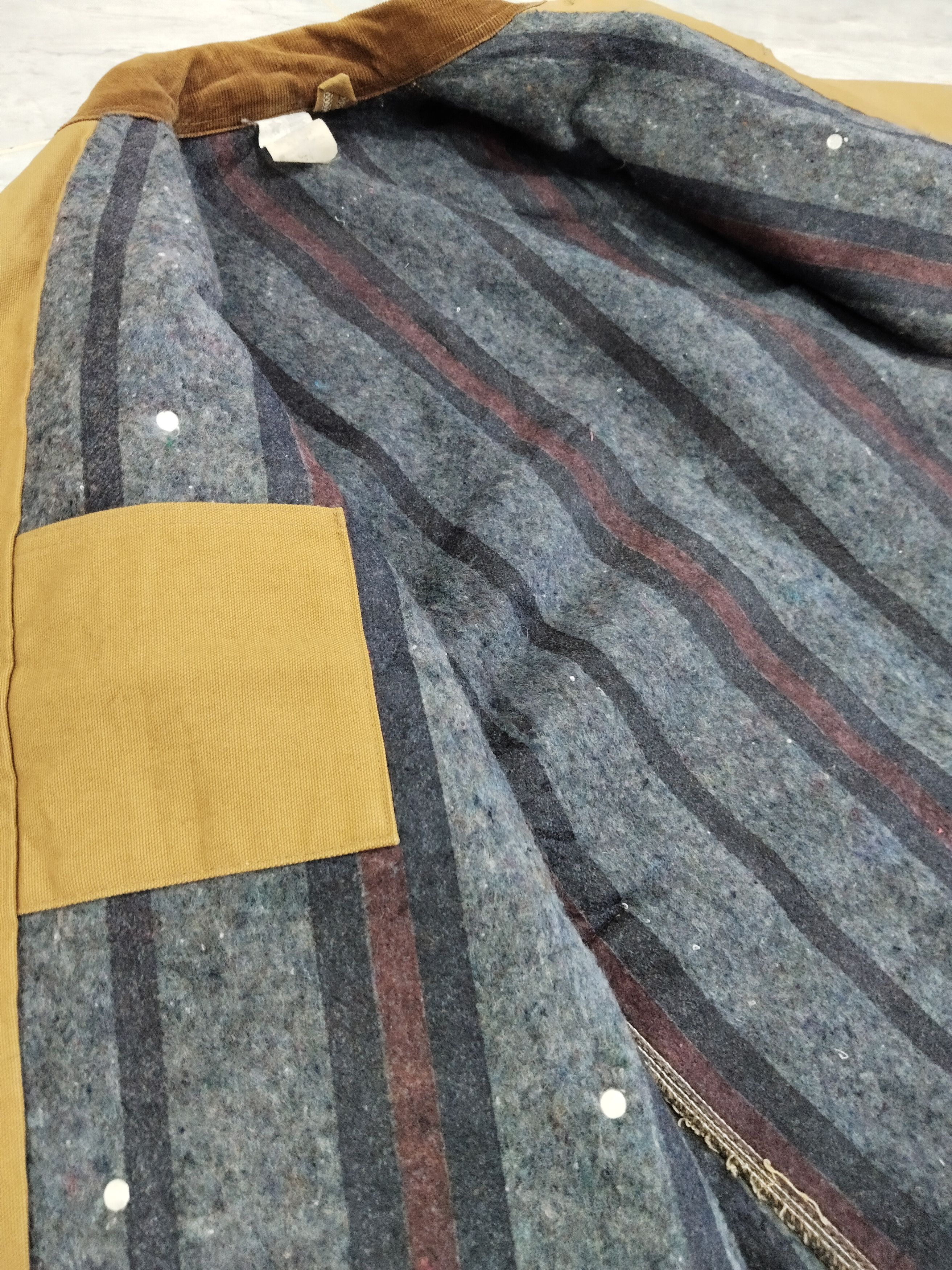 Carhartt × Carhartt Wip × Vintage Vintage Carhatt Detroit Blanket Denim Jacket Size US XL / EU 56 / 4 - 8 Thumbnail