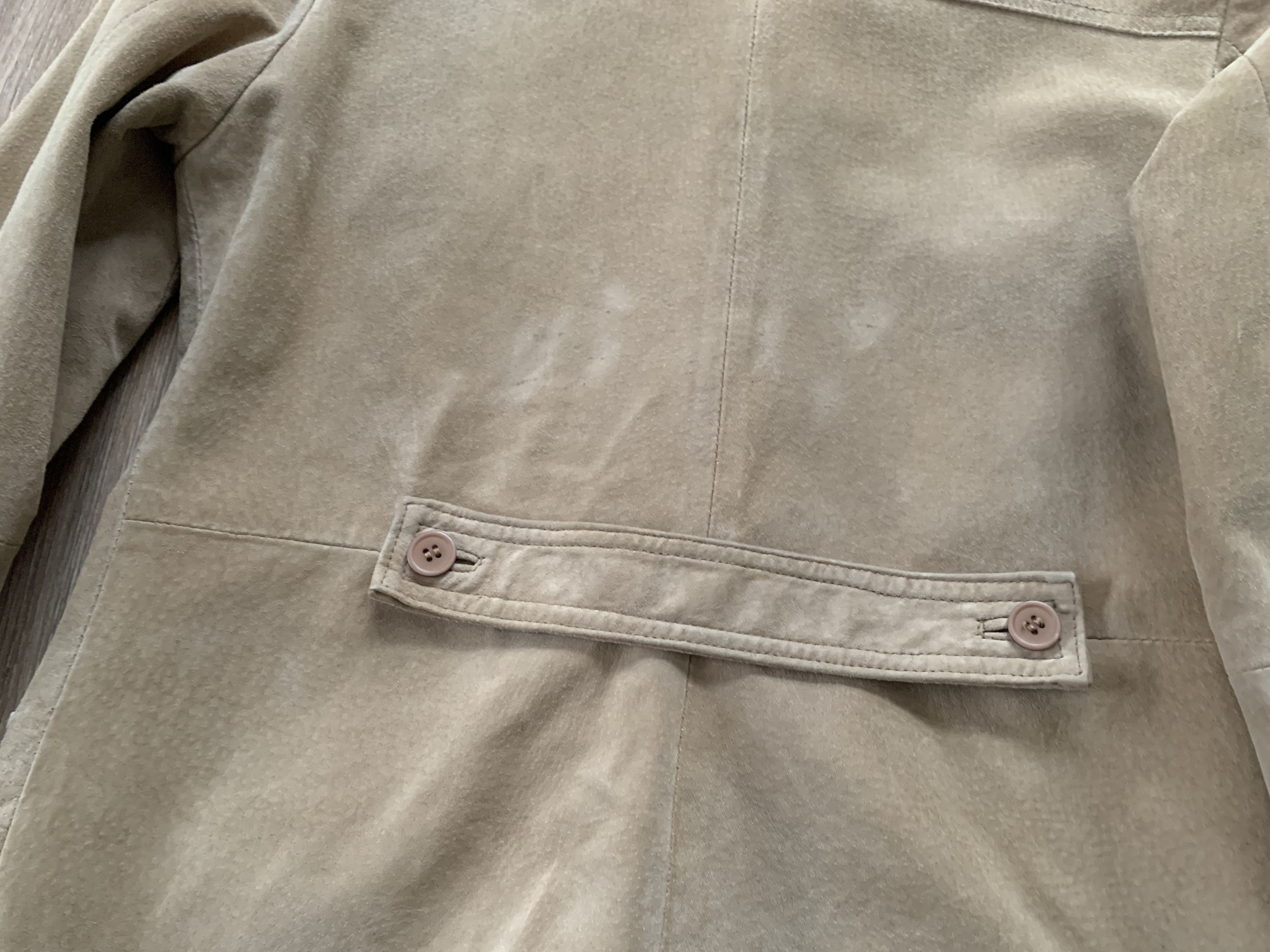 Other Womens Beige Vero Moda Suede Leather Coat Jacket Size S / US 4 / IT 40 - 7 Thumbnail