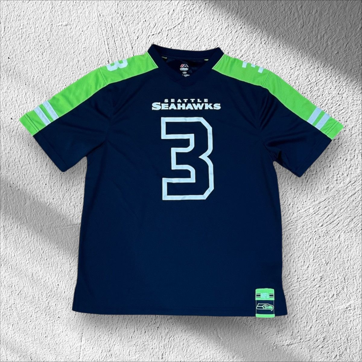 Majestic × NFL Seattle Seahawks Russell Wilson Majestic NFL Jersey Large Size US L / EU 52-54 / 3 - 1 Thumbnail