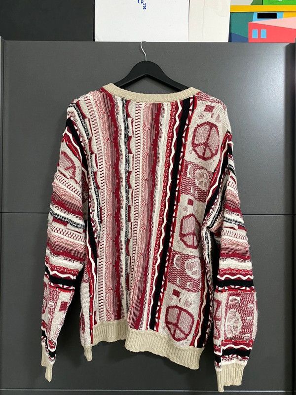 Japanese Brand × Vintage Rare Cable Knit Grail Peace Sweater Japan Kapital Style Size US M / EU 48-50 / 2 - 2 Thumbnail