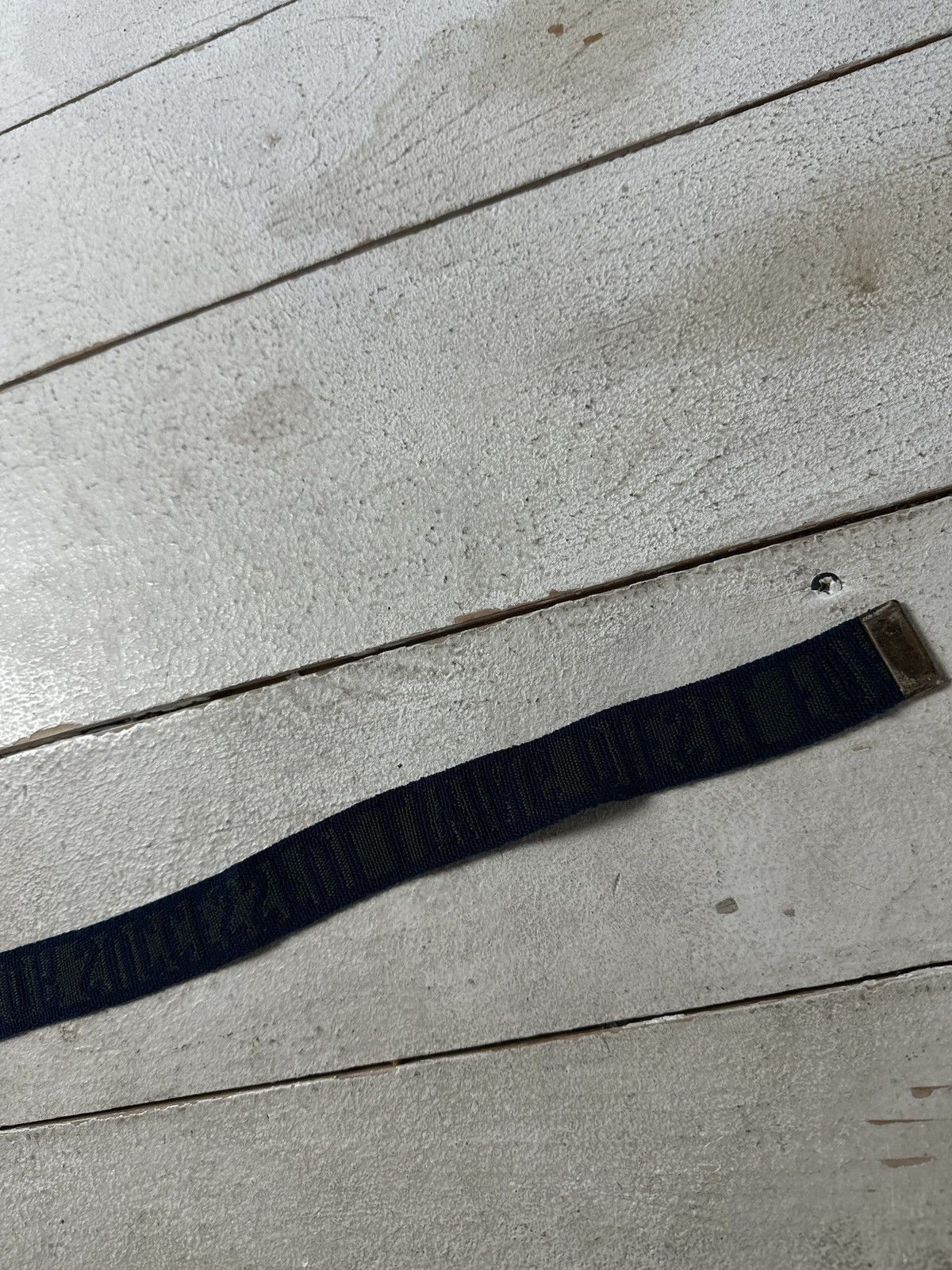 Diesel 🚨 VINTAGE AVANT GARDE DIESEL BELT LOGO OPIUM BLUE COTTON Size ONE SIZE - 9 Thumbnail