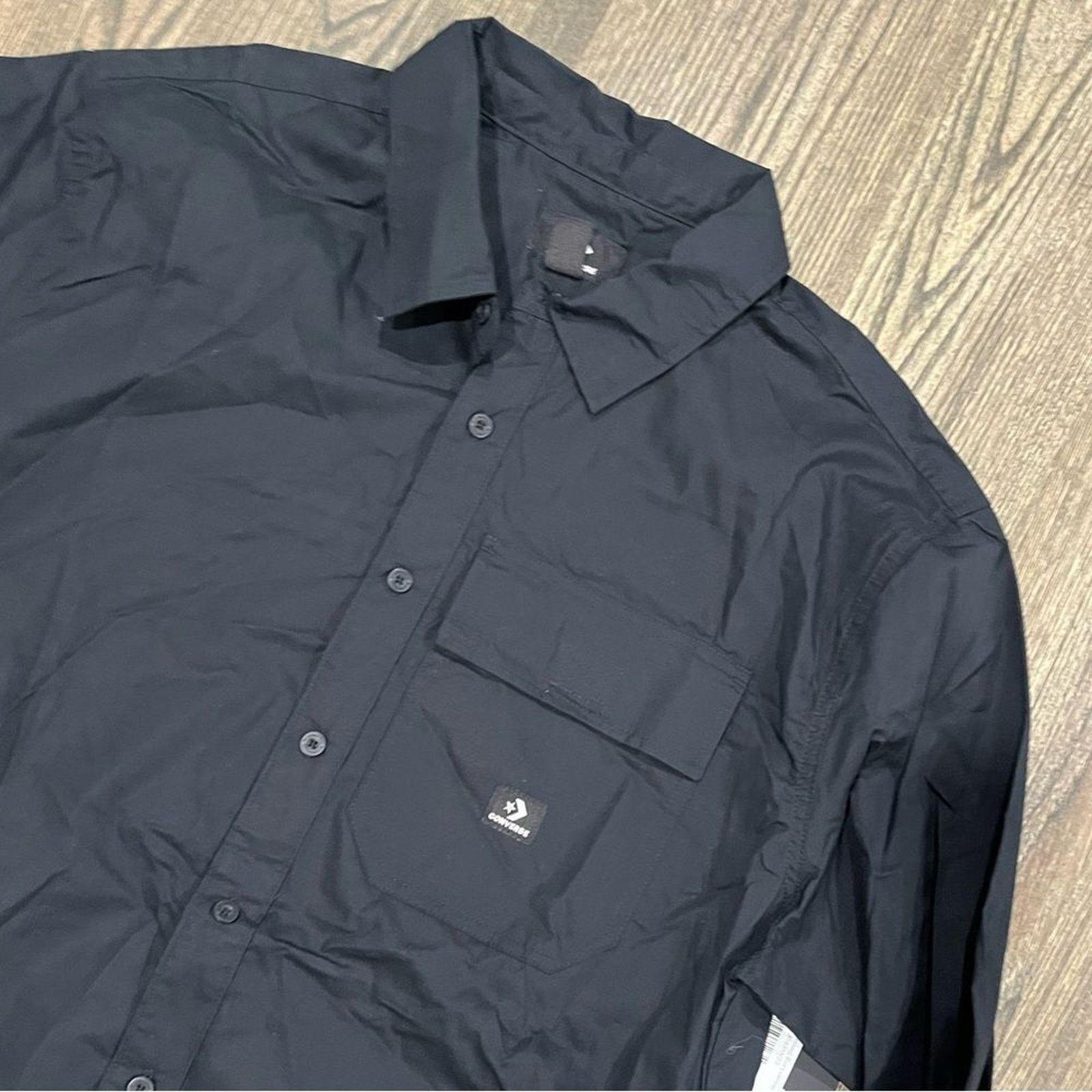 Converse NWT Converse Woven Long Sleeve Button Down 2 ShirtCollared M Size US M / EU 48-50 / 2 - 2 Thumbnail