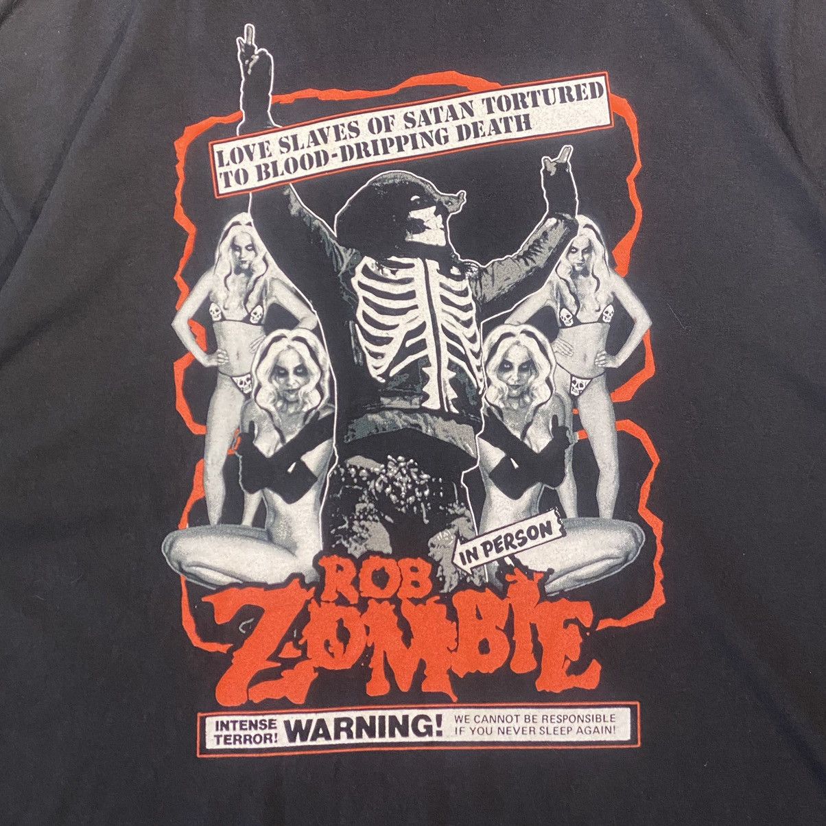 Band Tees Vintage Early 2000 Rob Zombie It’s Deadly Nightmare Band Tee Size US XXL / EU 58 / 5 - 4 Thumbnail