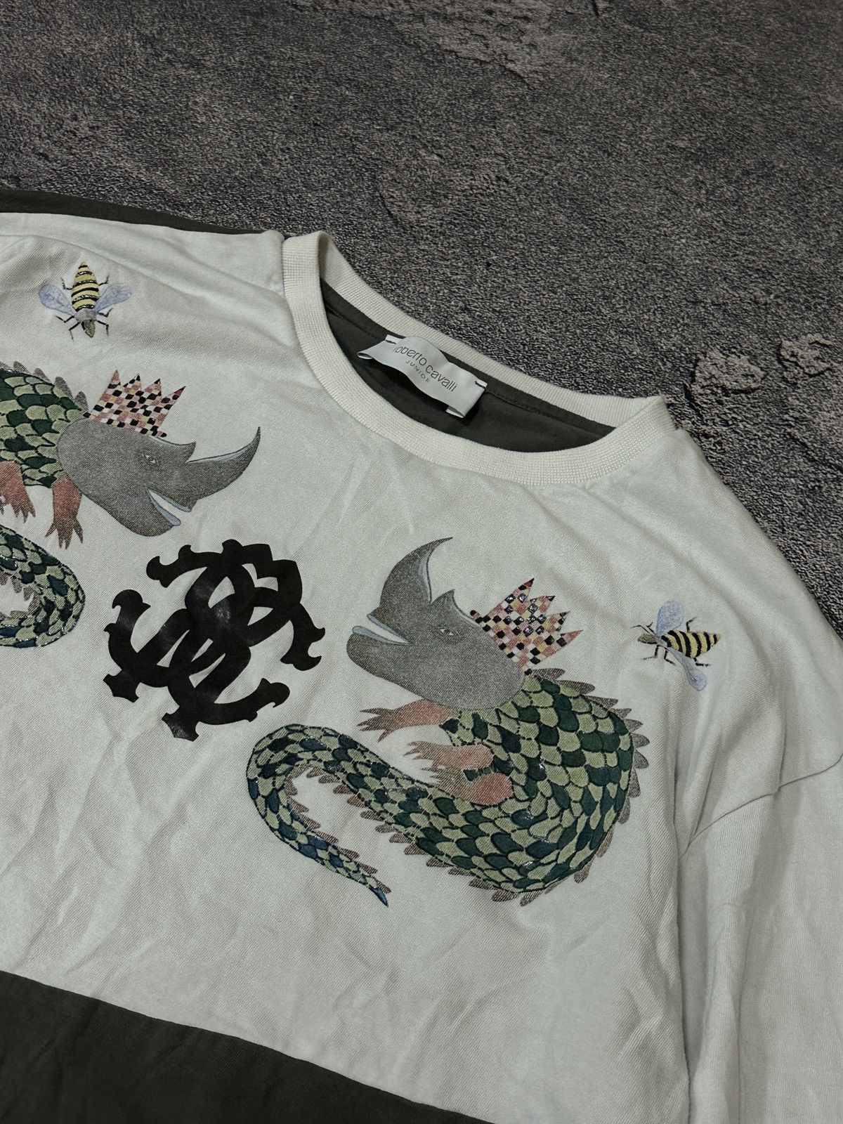 Roberto Cavalli Roberto Cavalli Boys Rhino-Crocodile Longlseeve Size US XS / EU 42 / 0 - 3 Thumbnail