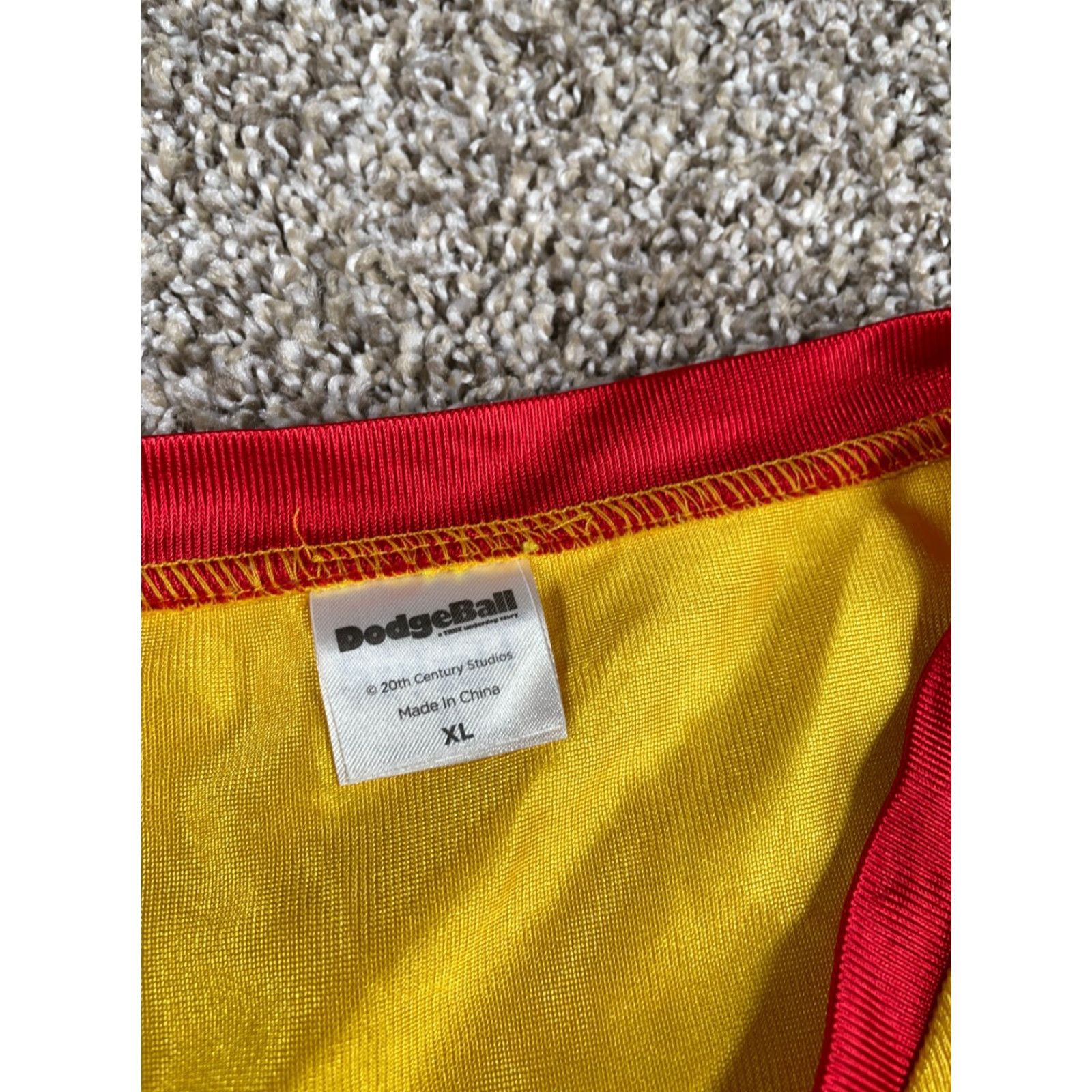 Vintage Dodgeball Average Joe's Jersey T-Shirt V-Neck Adult XL Yellow Red Cosplay Movie Sports Vintage No Size US XL / EU 56 / 4 - 3 Thumbnail