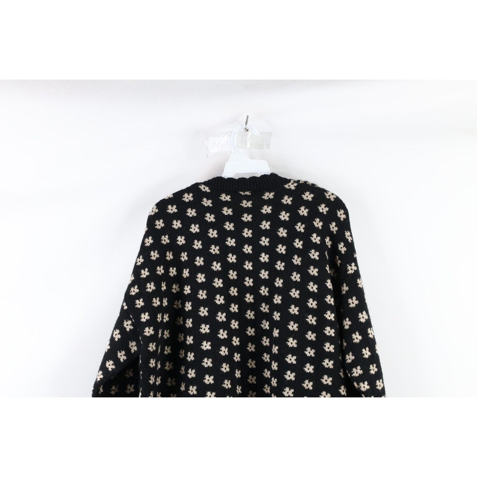 Vintage Vintage 90s Streetwear Flower Knit Cardigan Sweater Size S / US 4 / IT 40 - 6 Thumbnail