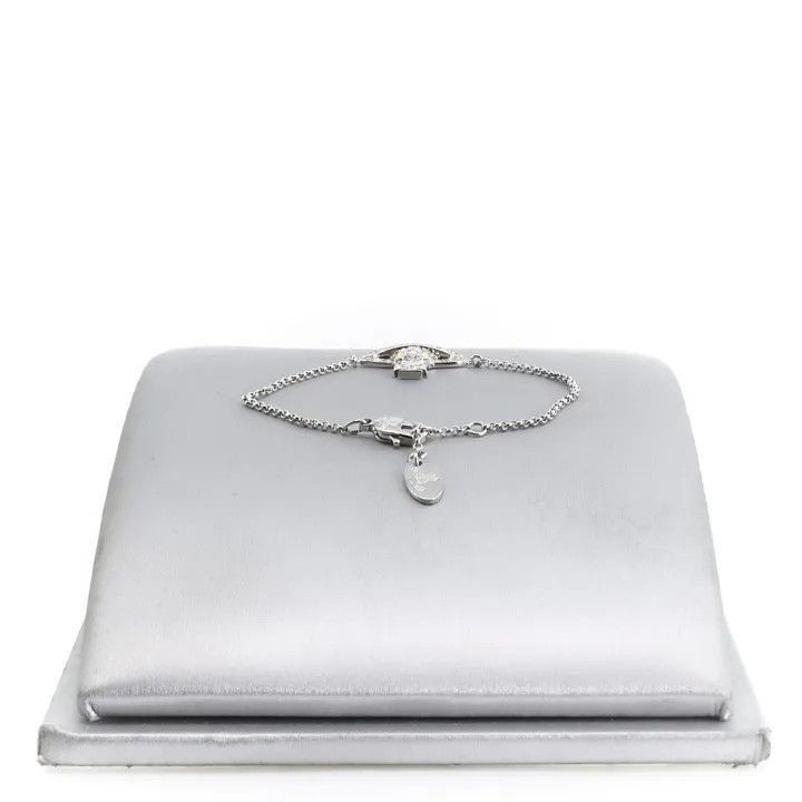 Vivienne Westwood Vivienne Westwood Silver Saturn Bracelet for Women Size ONE SIZE - 2 Thumbnail