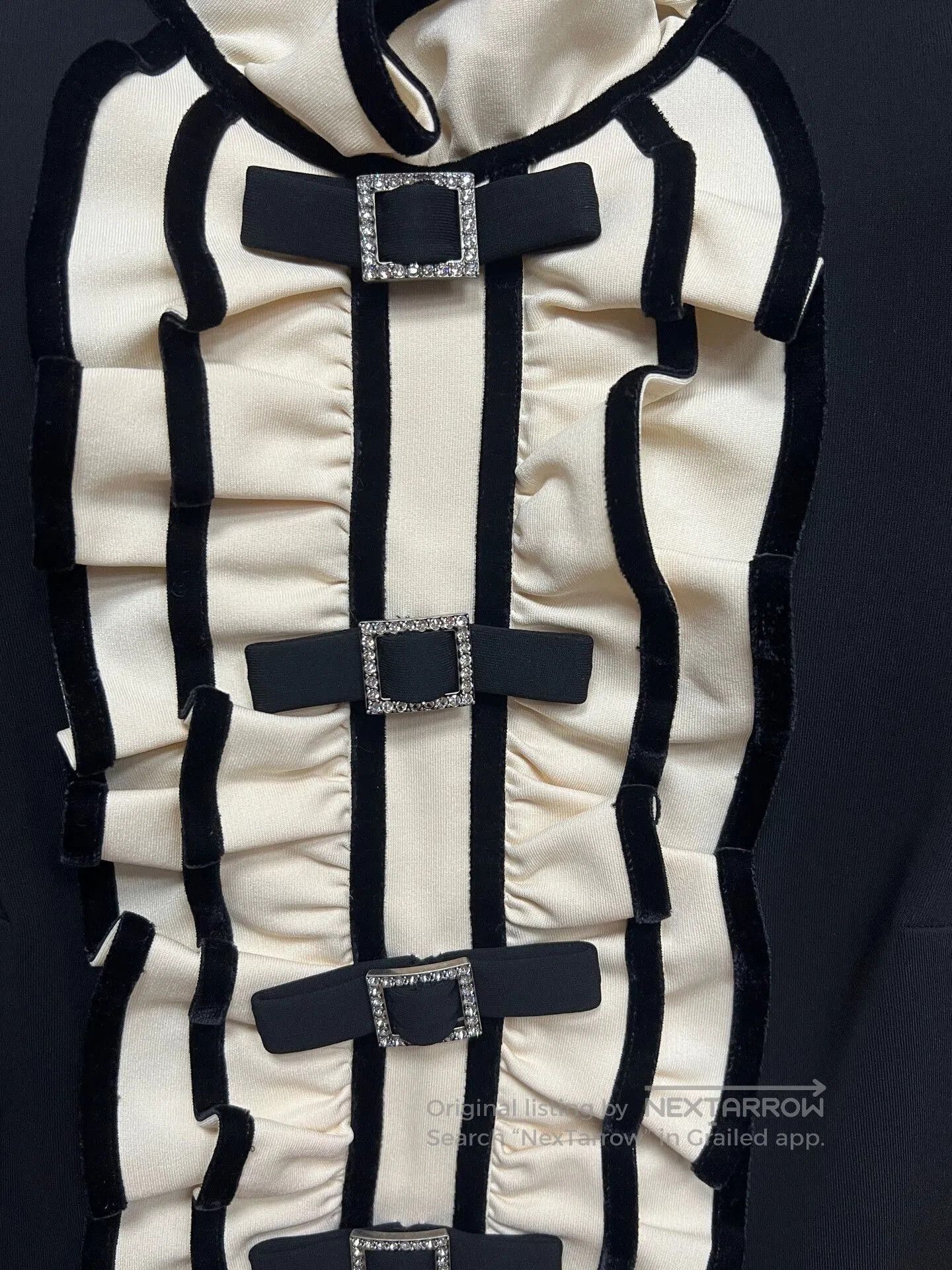 Gucci black dress with bow and rhinestone buckle. Size S / US 4 / IT 40 - 3 Thumbnail