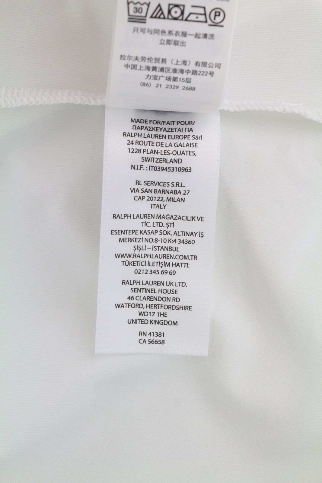 RLX Ralph Lauren GOLF L White Wicking Tee 84503 Size US L / EU 52-54 / 3 - 11 Thumbnail