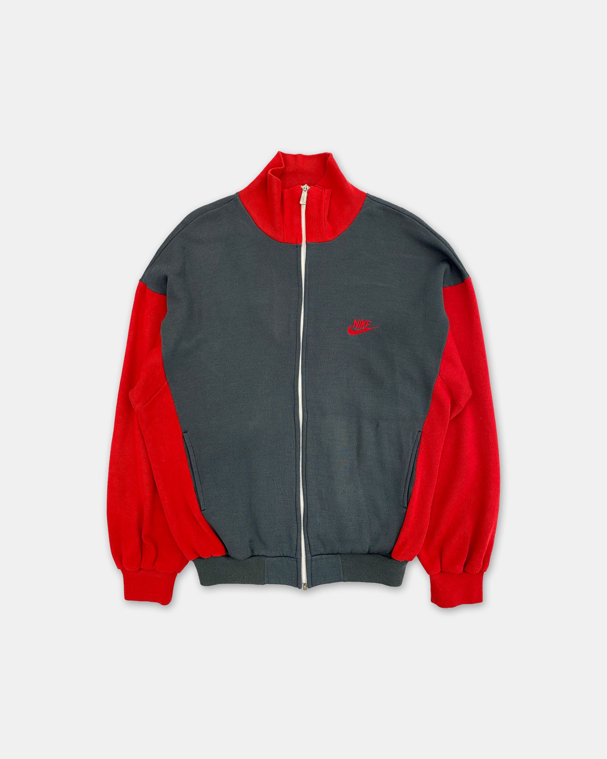 Nike × Vintage 1980s Made in Italy Sweater Zip Track Jacket Size US M / EU 48-50 / 2 - 1 Thumbnail