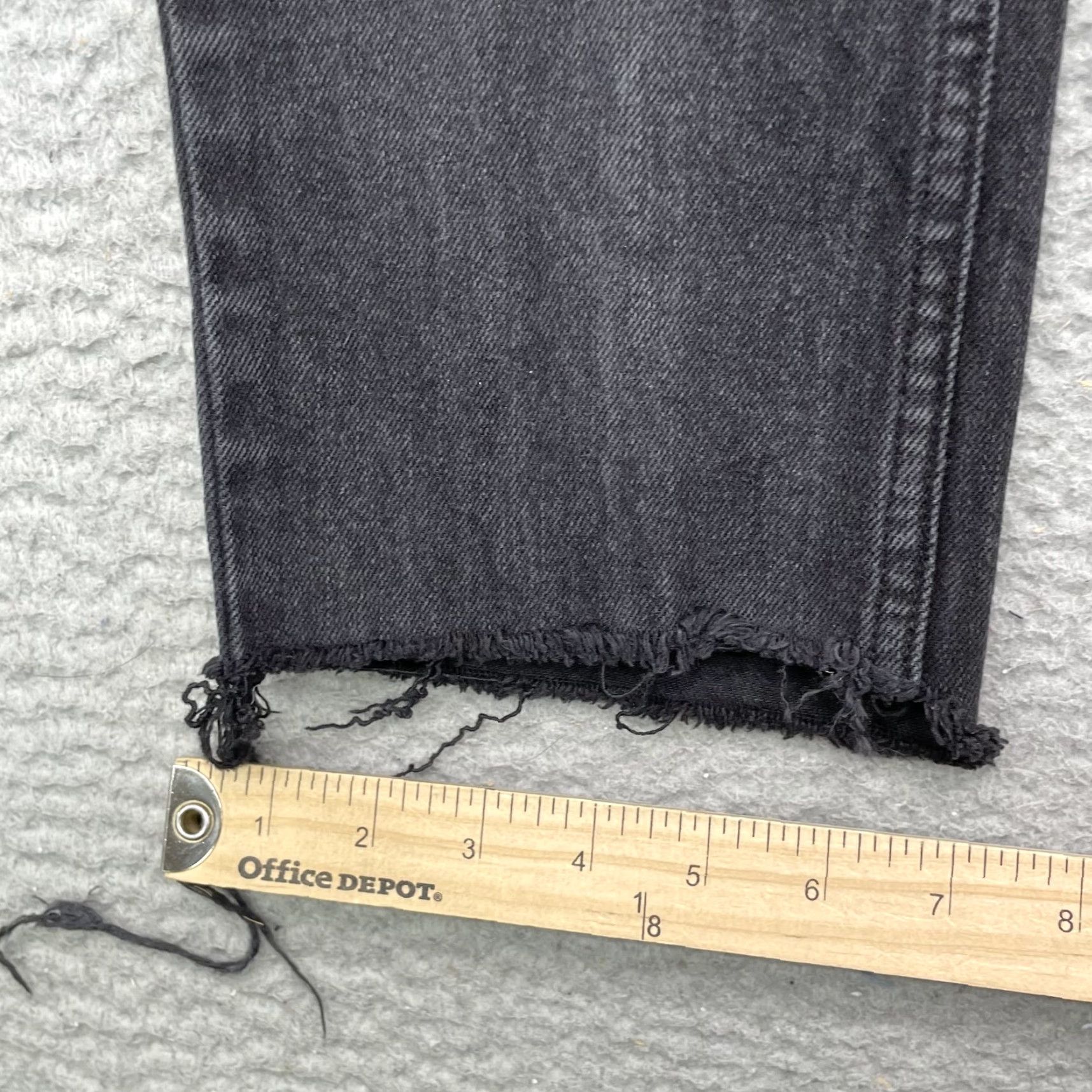 Pacsun Pacsun Jeans 33x21 Black Crop Indie Skater Academia Grunge Stacked Skinny Mens Size US 33 - 5 Thumbnail