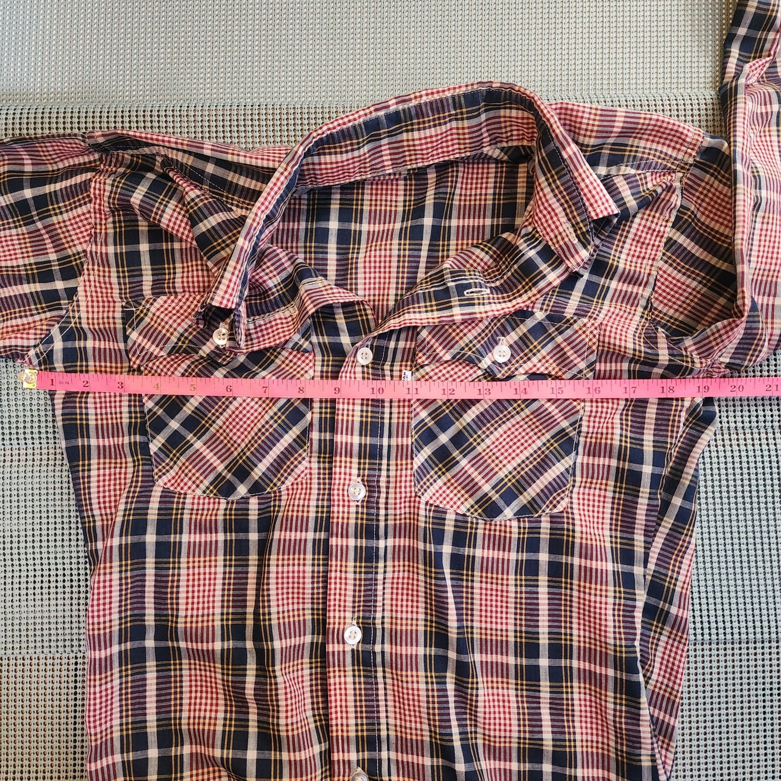 Levi's Levi's Men's Small Classic Western Plaid Shirt, Blue and Red Size US S / EU 44-46 / 1 - 3 Thumbnail