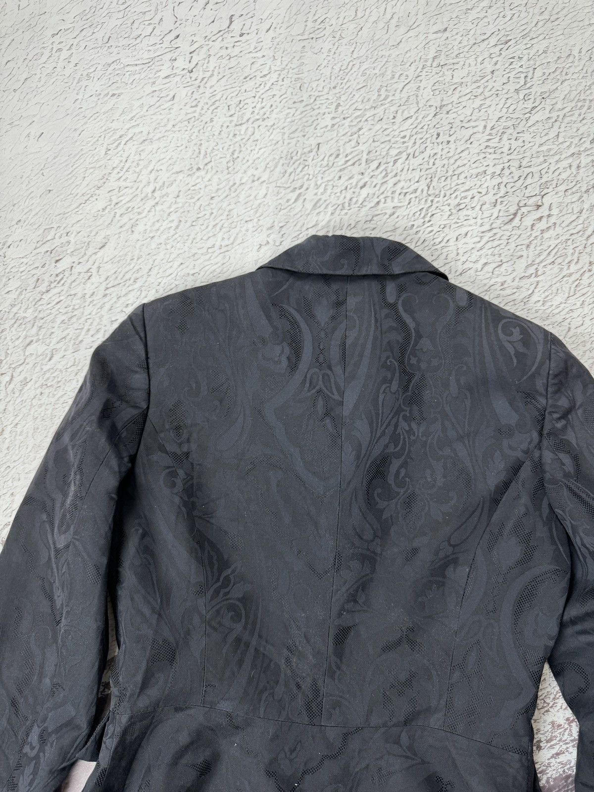 Iceberg Iceberg vintage paisley navy blue silk cotton blazer jacket Size M / US 6-8 / IT 42-44 - 5 Thumbnail