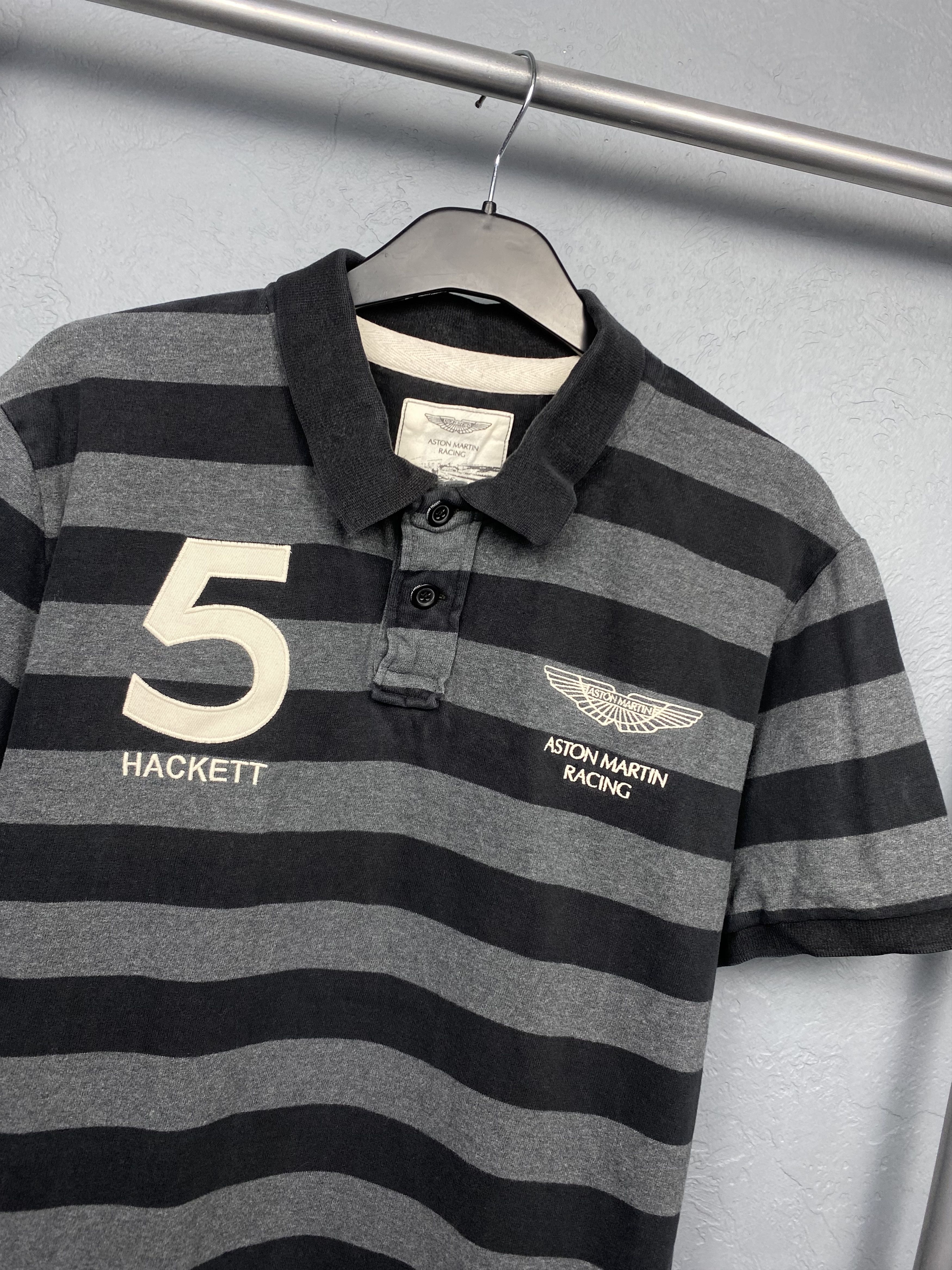 Hackett × Vintage Aston Martin Racing by Hackett Mens Polo Shirt Size US L / EU 52-54 / 3 - 2 Thumbnail