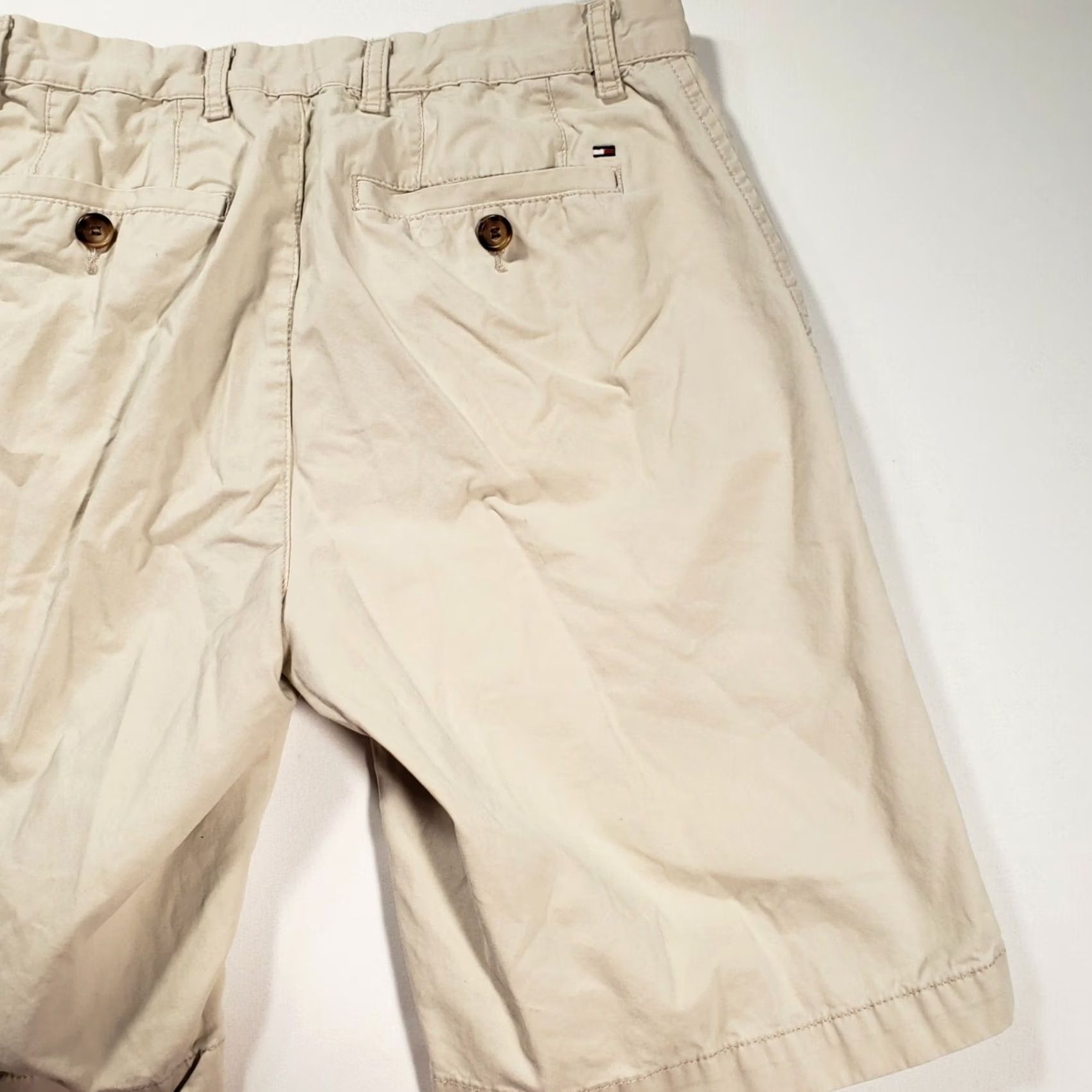 Tommy Hilfiger Tommy Hilfiger Shorts Mens 30 Khaki Chino Mid-Rise Flat Front Zip Closure Size US 28 / EU 44 - 7 Thumbnail