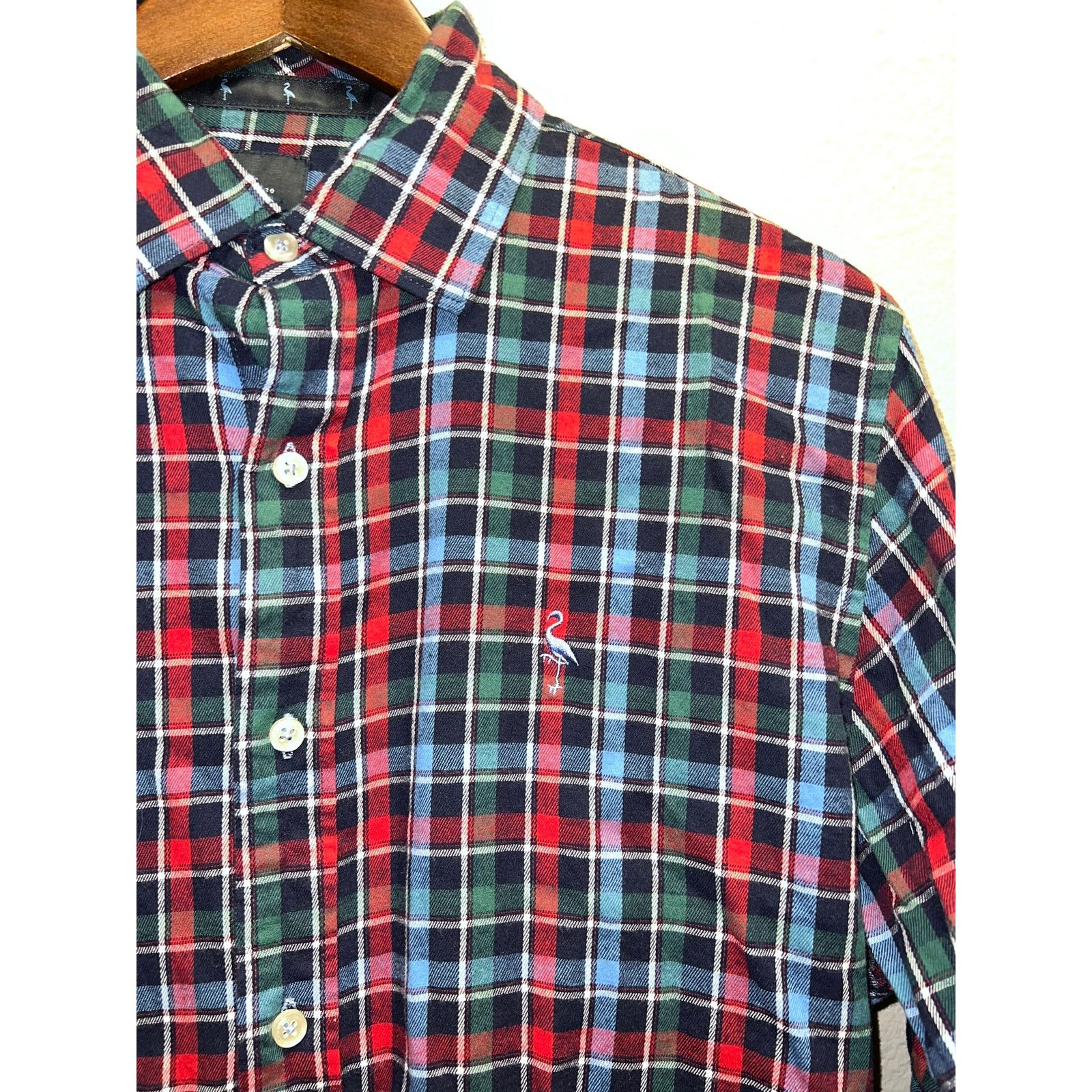 Tailorbyrd Tailorbyrd Button Up Shirt Red Blue Flannel 1930 Collection Size US M / EU 48-50 / 2 - 3 Thumbnail