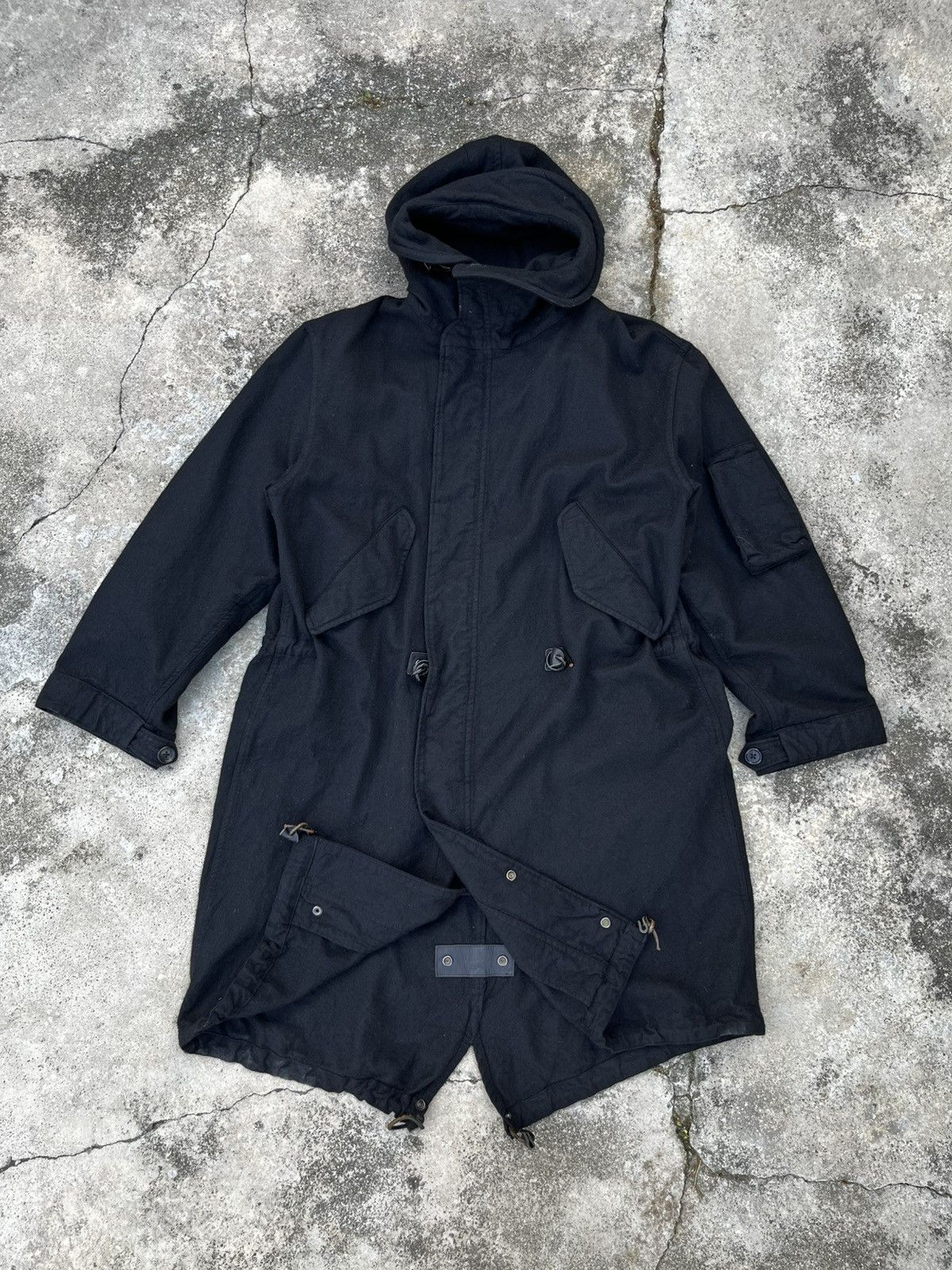 Yohji Yamamoto VERY RARE🔥 YOHJI YAMAMOTO 03AW DOUBLE-SIDED WOOL COAT Size US L / EU 52-54 / 3 - 2 Thumbnail