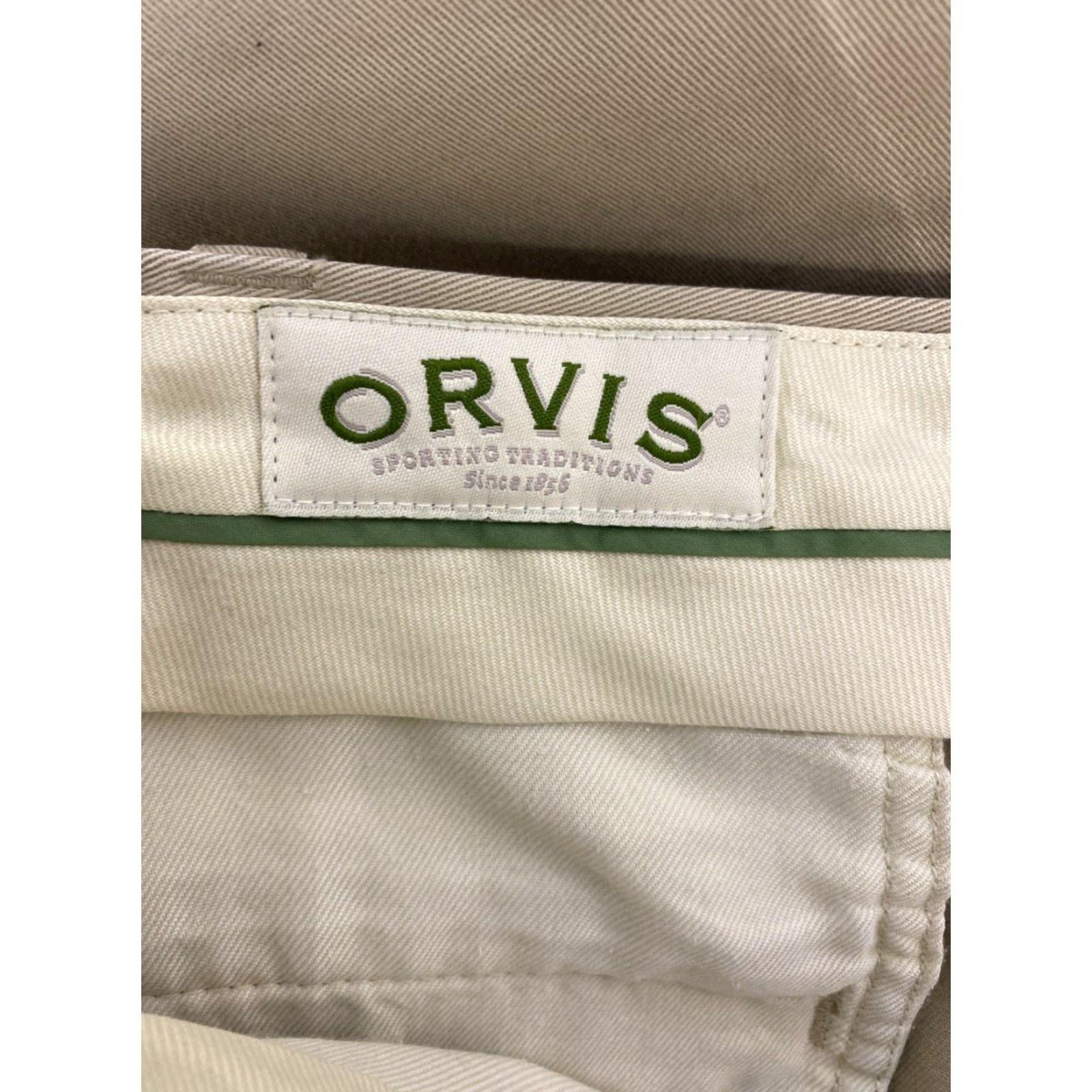 Orvis Orvis Pants Mens 40 X 34 Chino Regular Straight Tan Cotton Slash Pockets Size US 40 / EU 56 - 7 Thumbnail