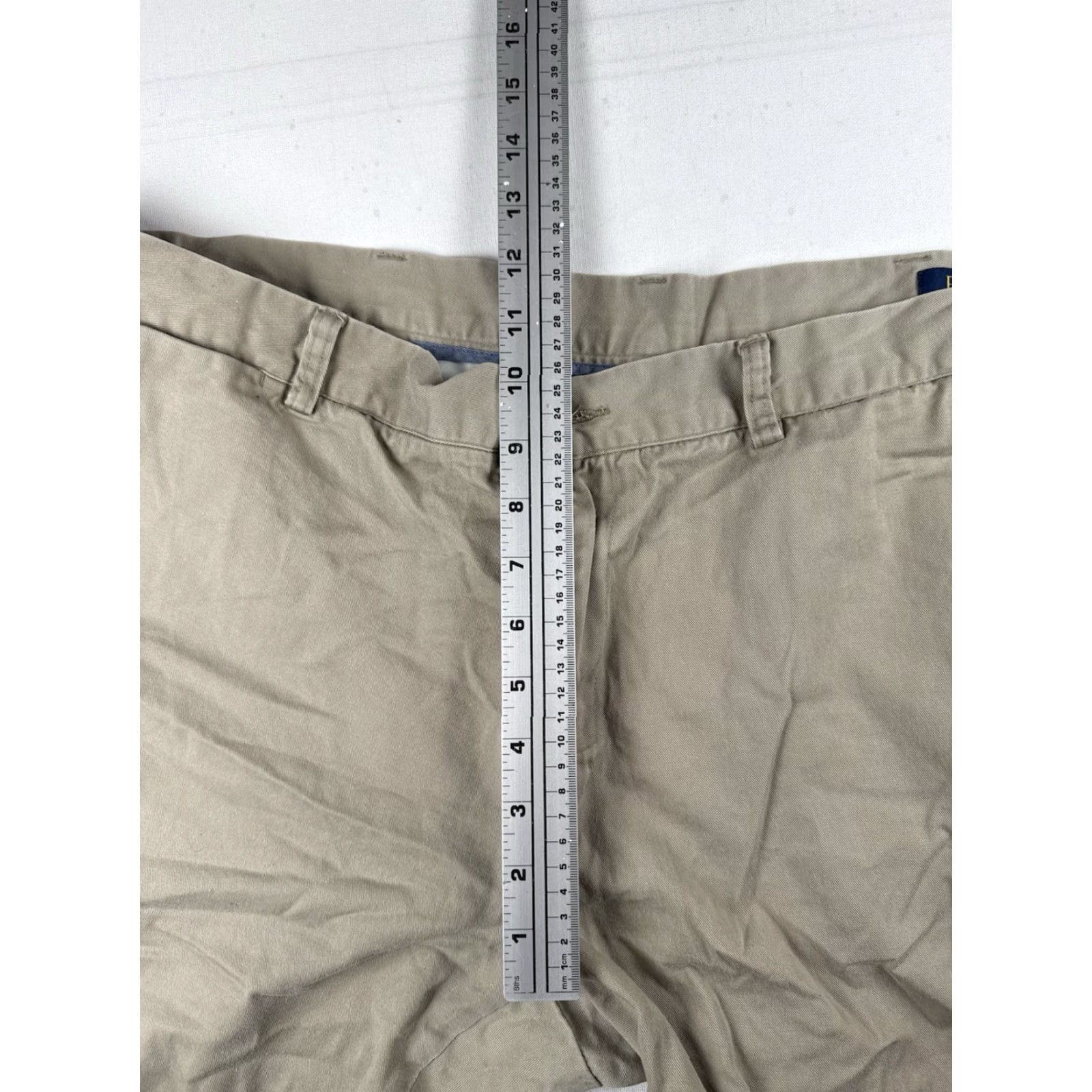 Polo Ralph Lauren VINTAGE Polo Ralph Lauren Men’s Chino Shorts Classic Fit Beige Cotton Twill 40 Flat Front Stretch Casual Men Size US L / EU 52-54 / 3 - 6 Thumbnail
